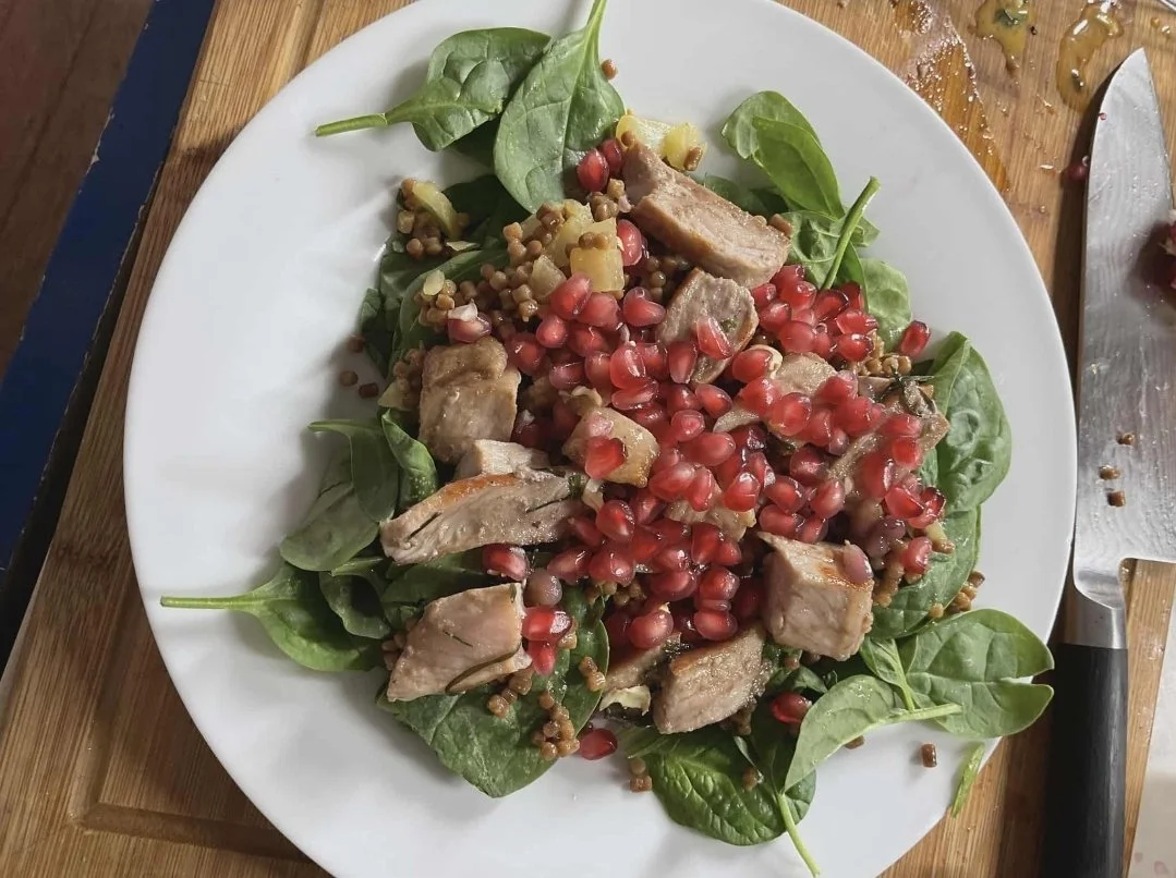 Pork & Pomegranate Pearl Couscous