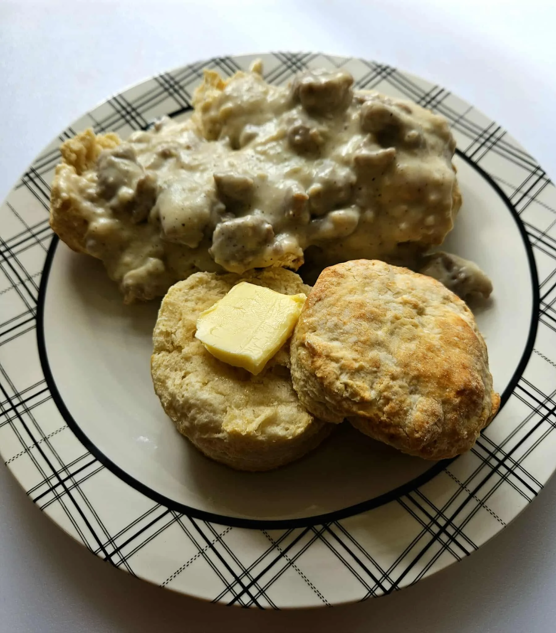 Buttermilk Biscuits with Sausage Gravy