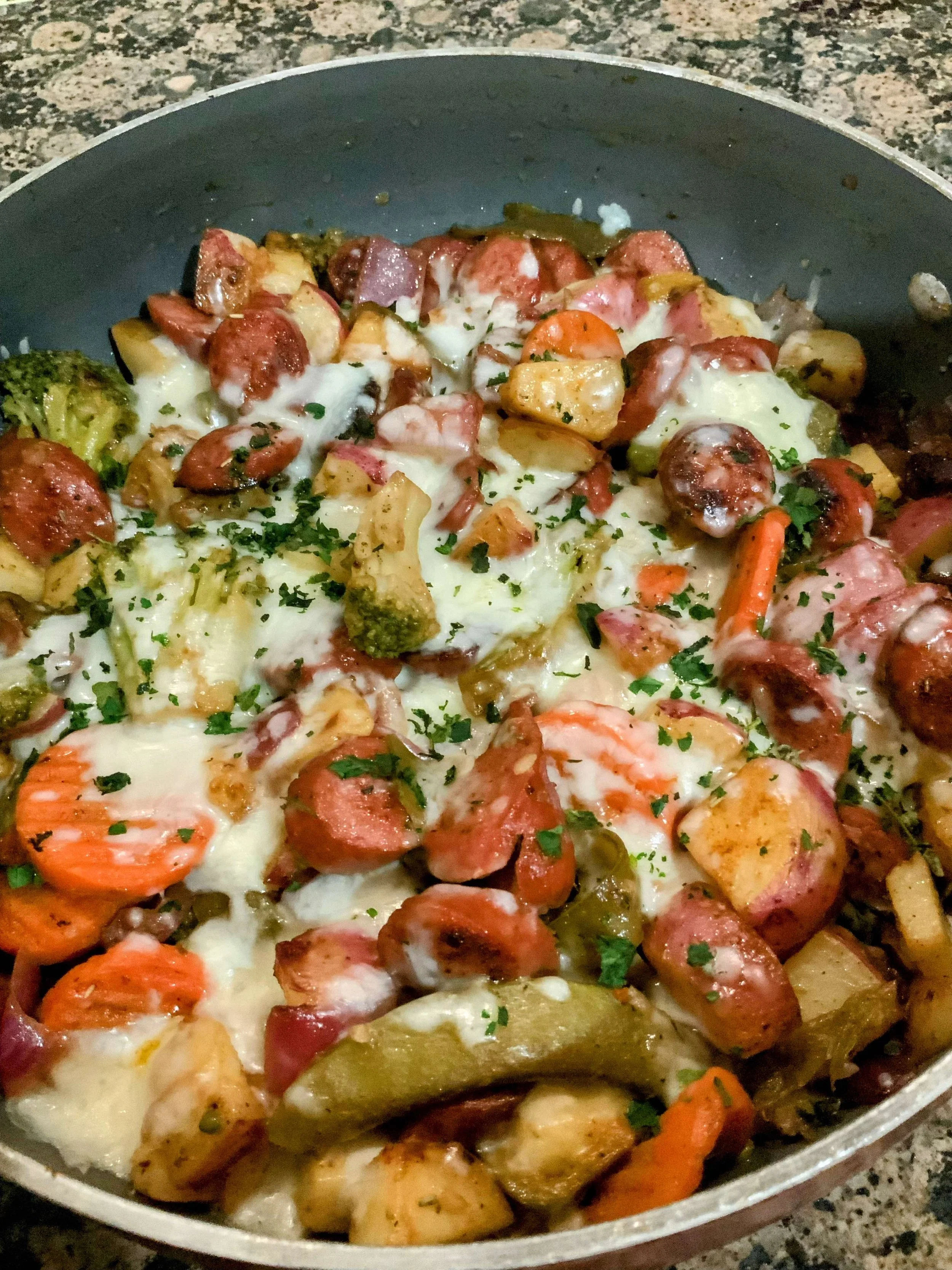 Smoky Sausage & Potato Skillet