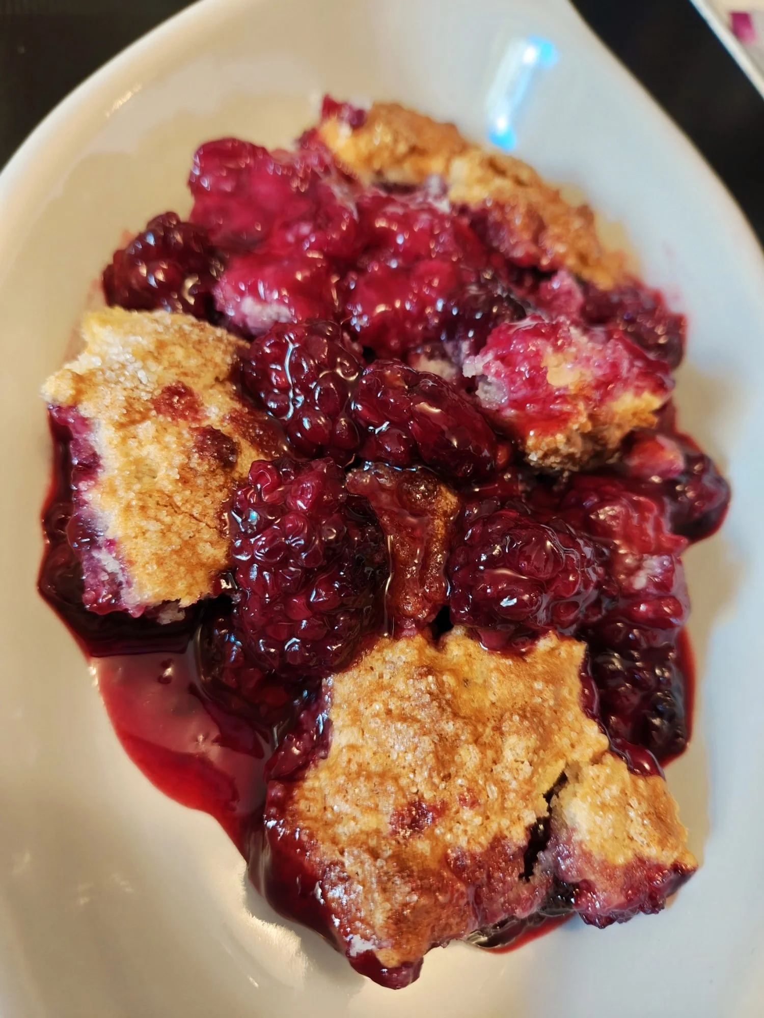 Blackberry Cobbler for Two