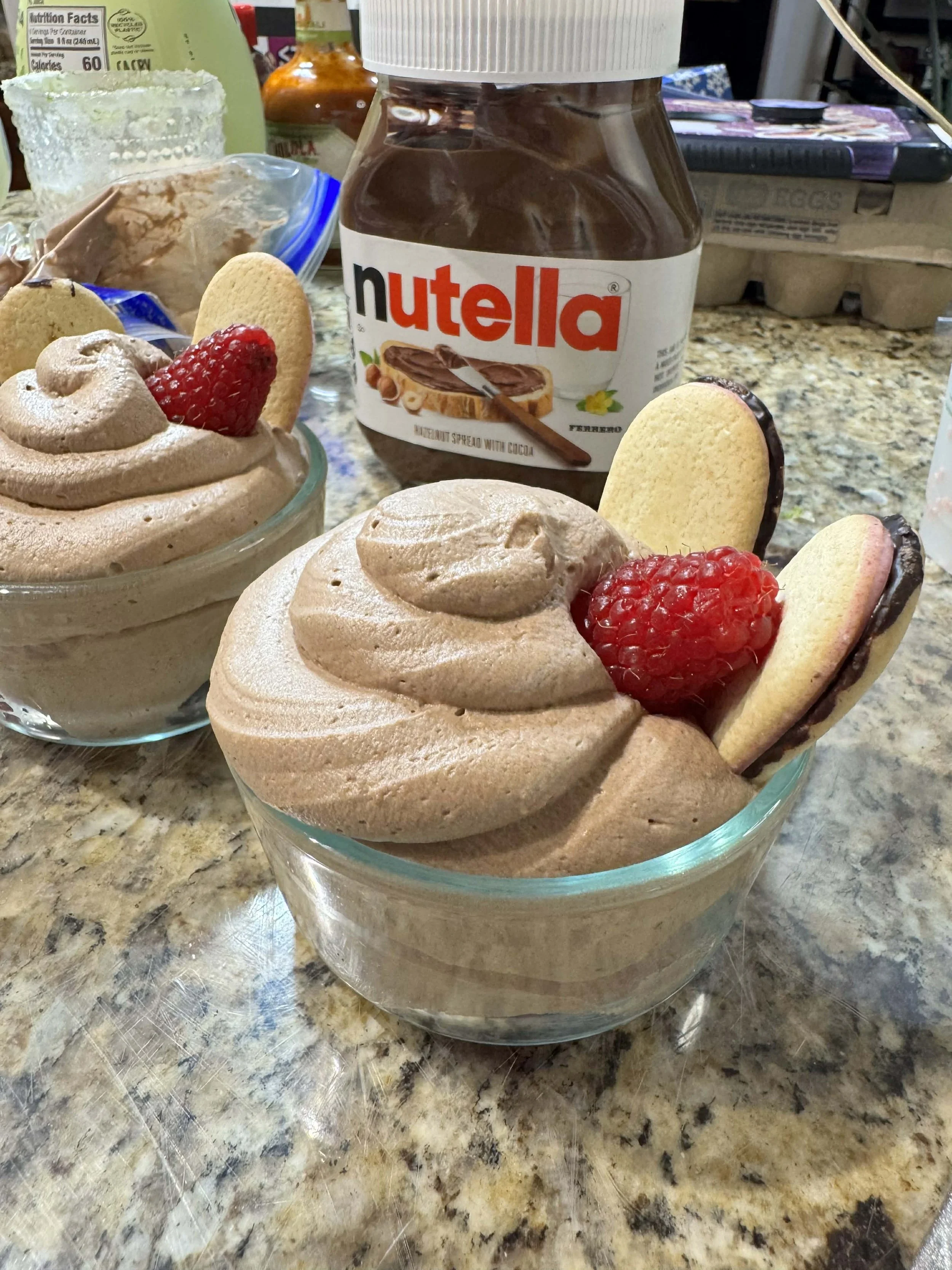 3-Ingredient Nutella Chocolate Mousse