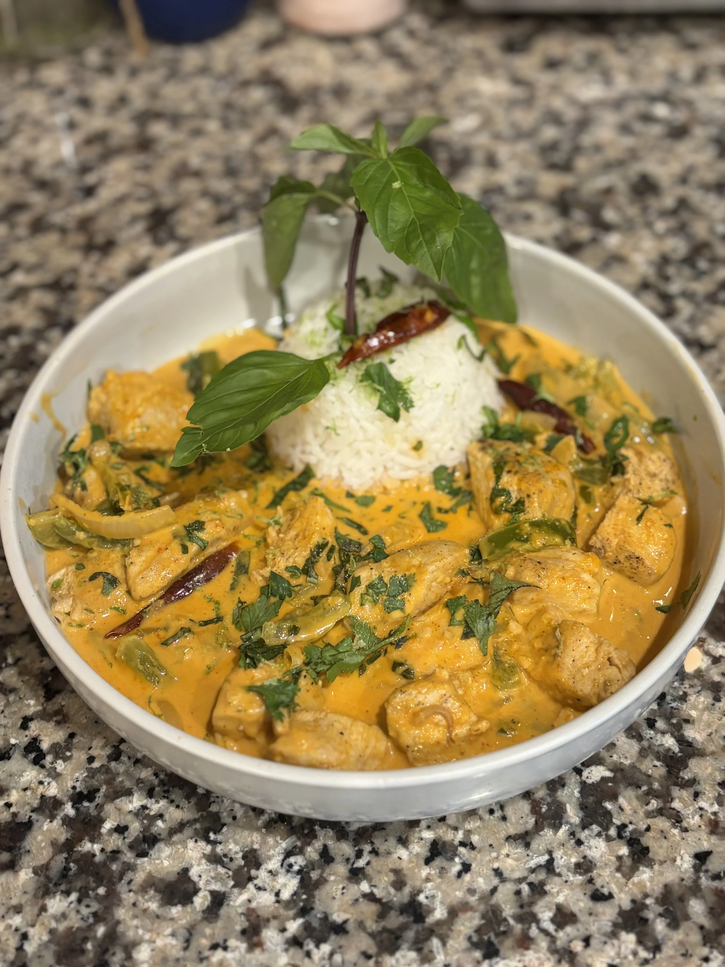 Lemongrass Chicken with Thai Coconut Curry