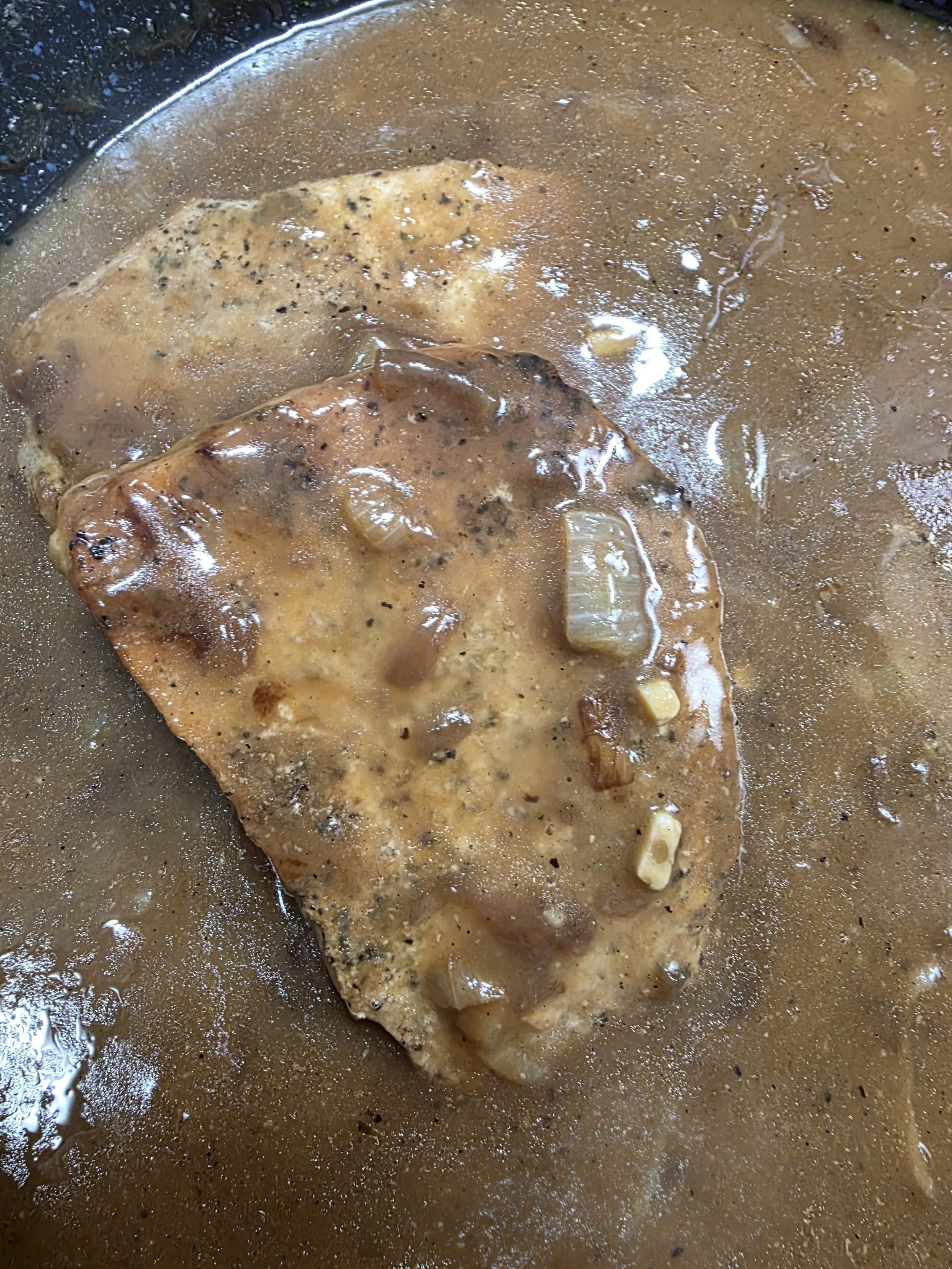 Smothered Pork Chops in Onion Gravy