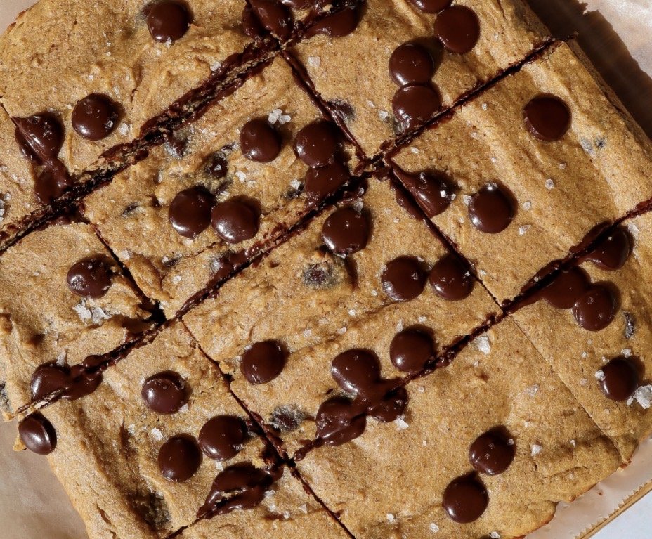 Cookie Dough Protein Blondies