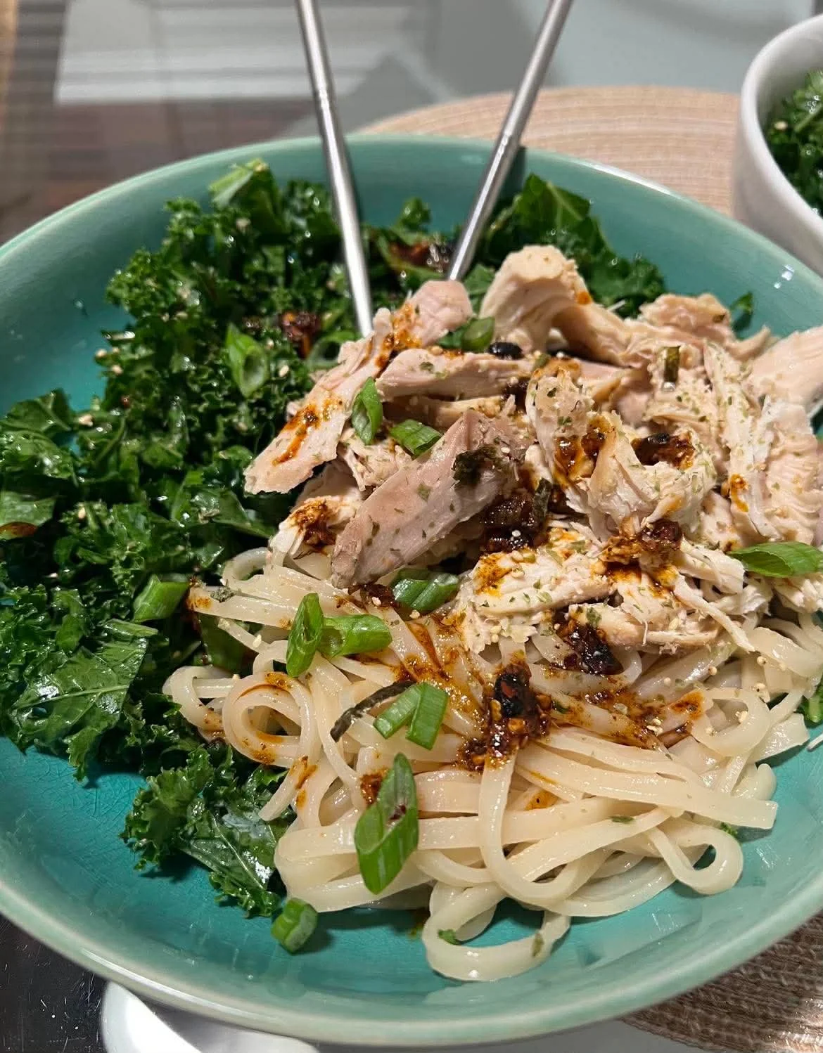 Sous Vide Szechuan Chicken Noodle Bowl 