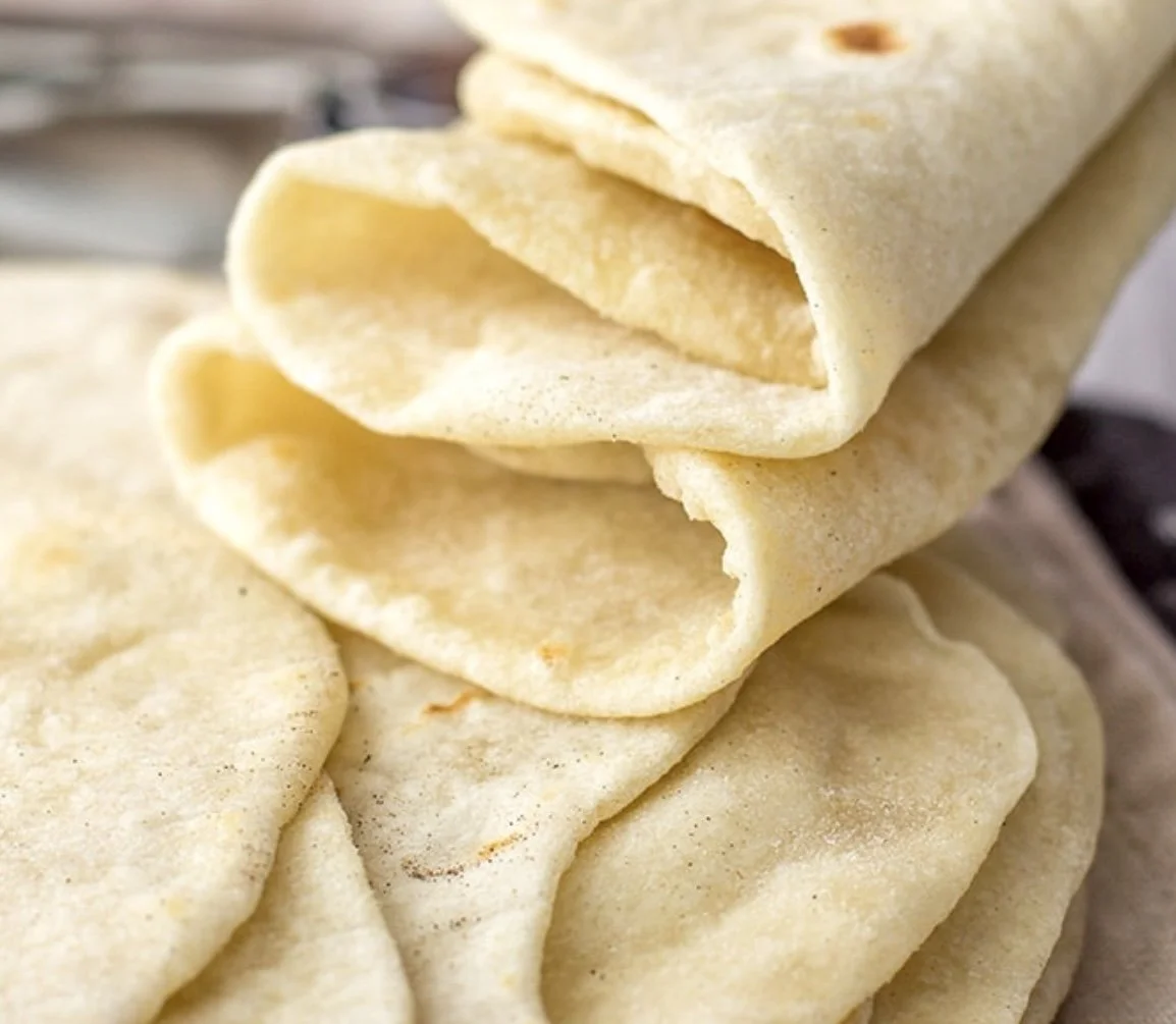 Fluffy Cream Cheese Flour Tortillas