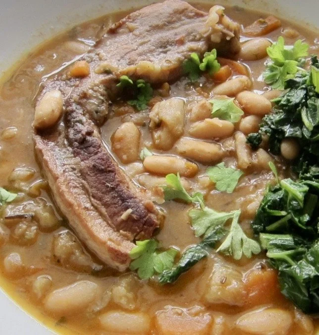 Bean Stew with Pork Belly