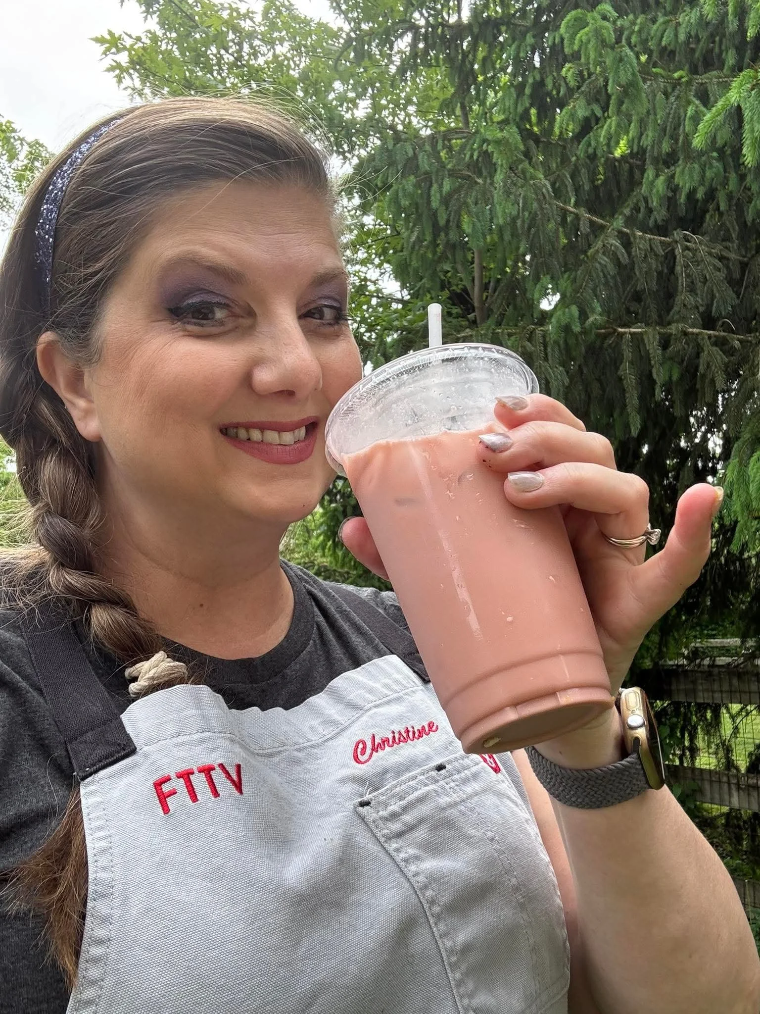 Blueberry Coconut Iced Coffee