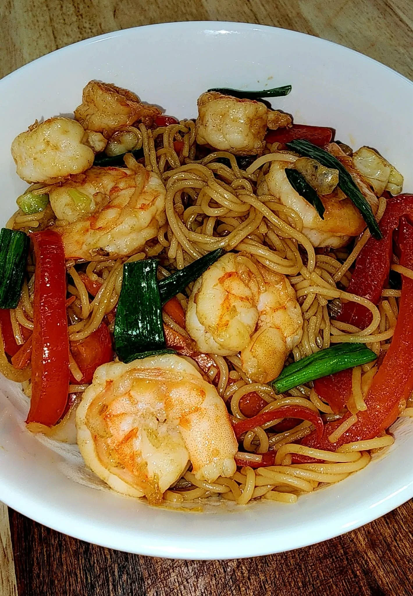 Savory Shrimp Mei Fun Stir Fry