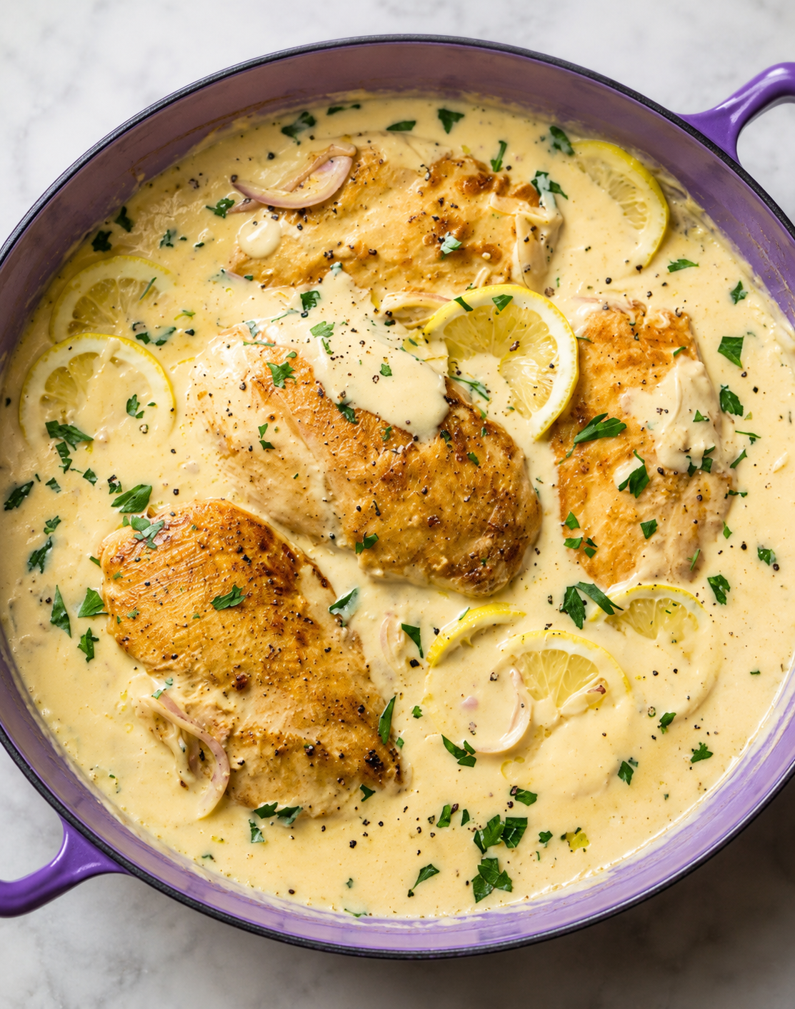 Creamy Lemon Garlic Chicken