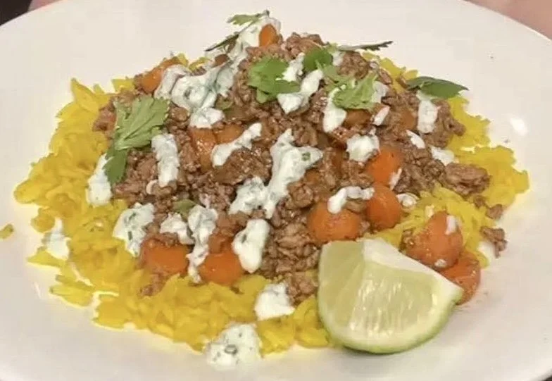 Spiced Beef with Curry Rice