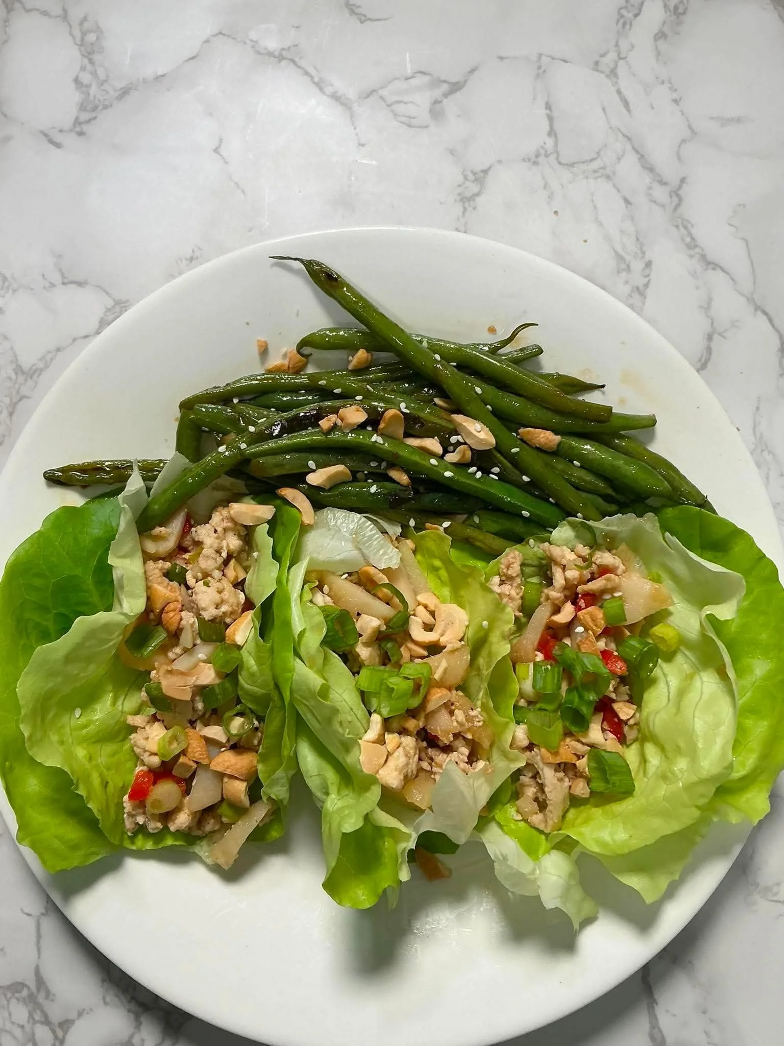 Asian Inspired Chicken Lettuce Cups