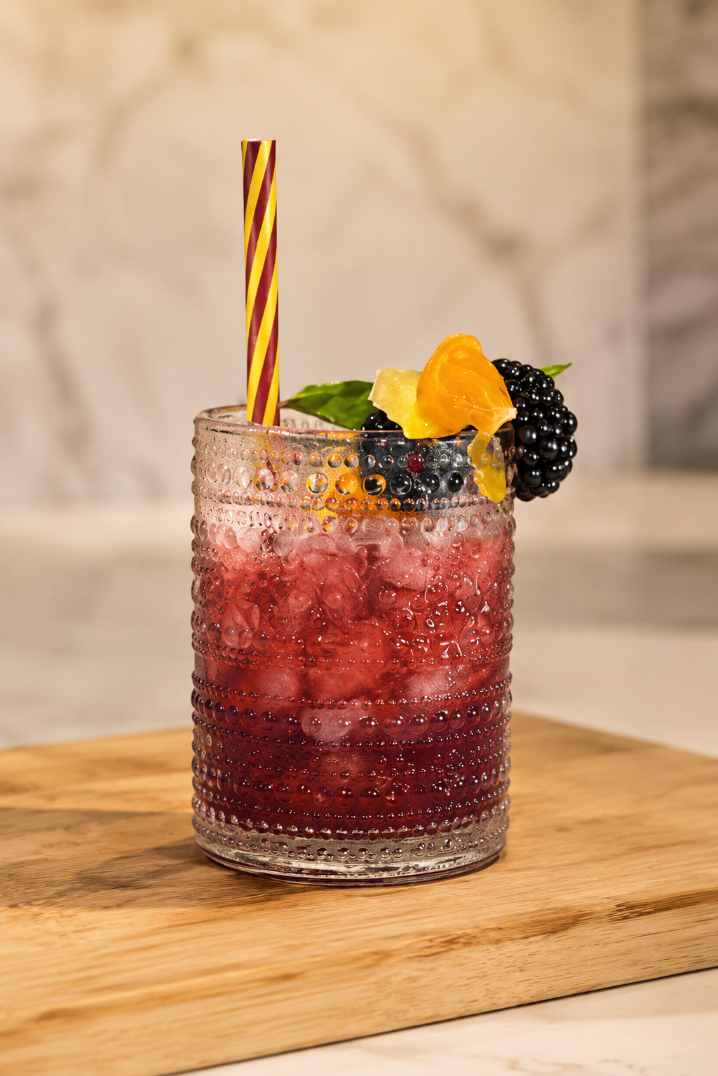 Blackberry Mandarin Basil Vodka Cocktails