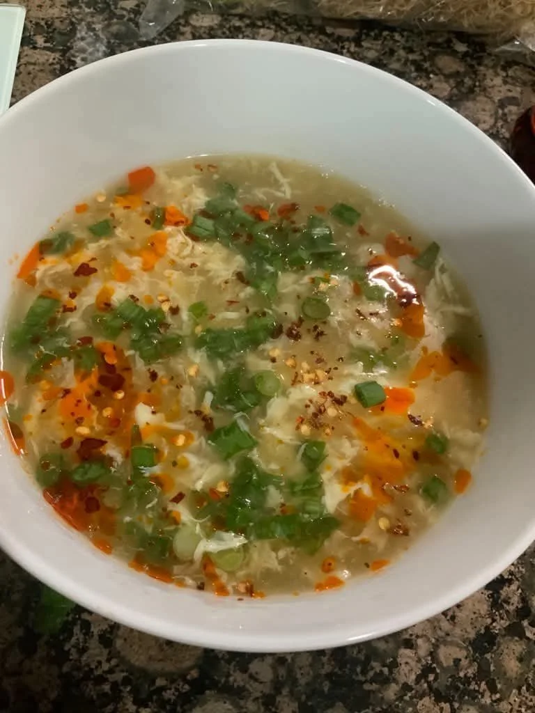 Garlic Chilli Crisp Egg Drop Soup