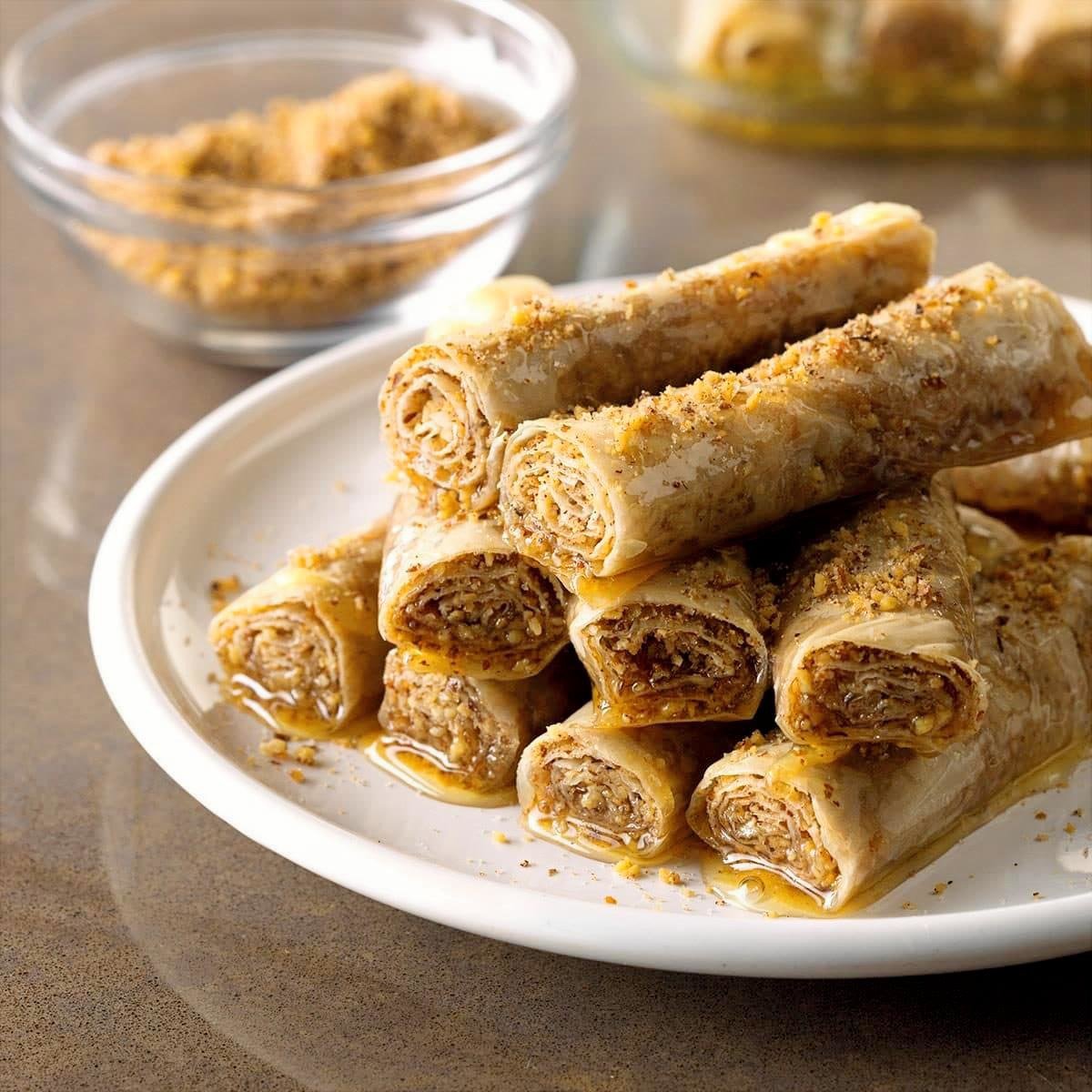 Honey Cinnamon Phyllo Roll-Ups