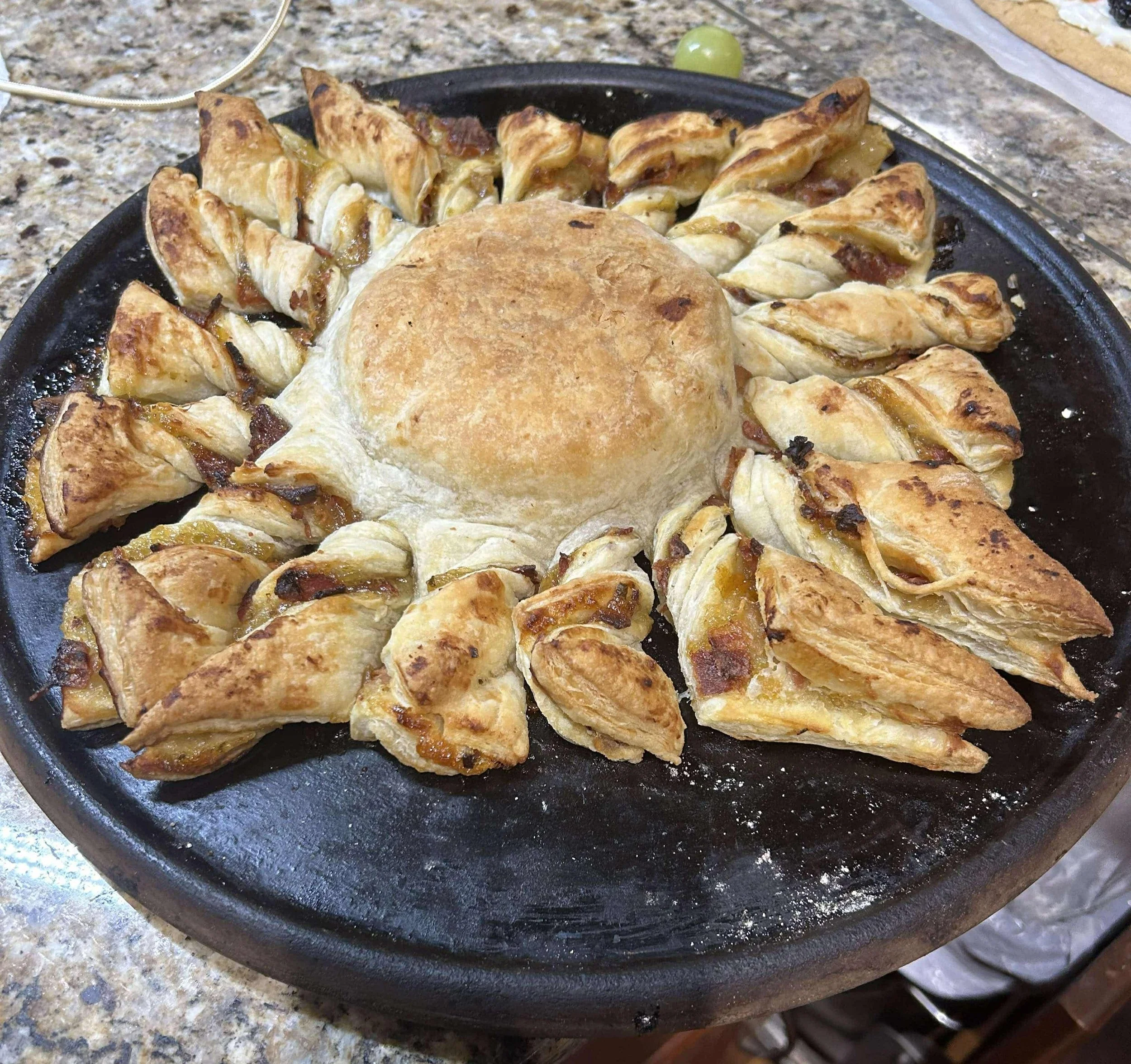 Baked Brie with Pineapple and Bacon
