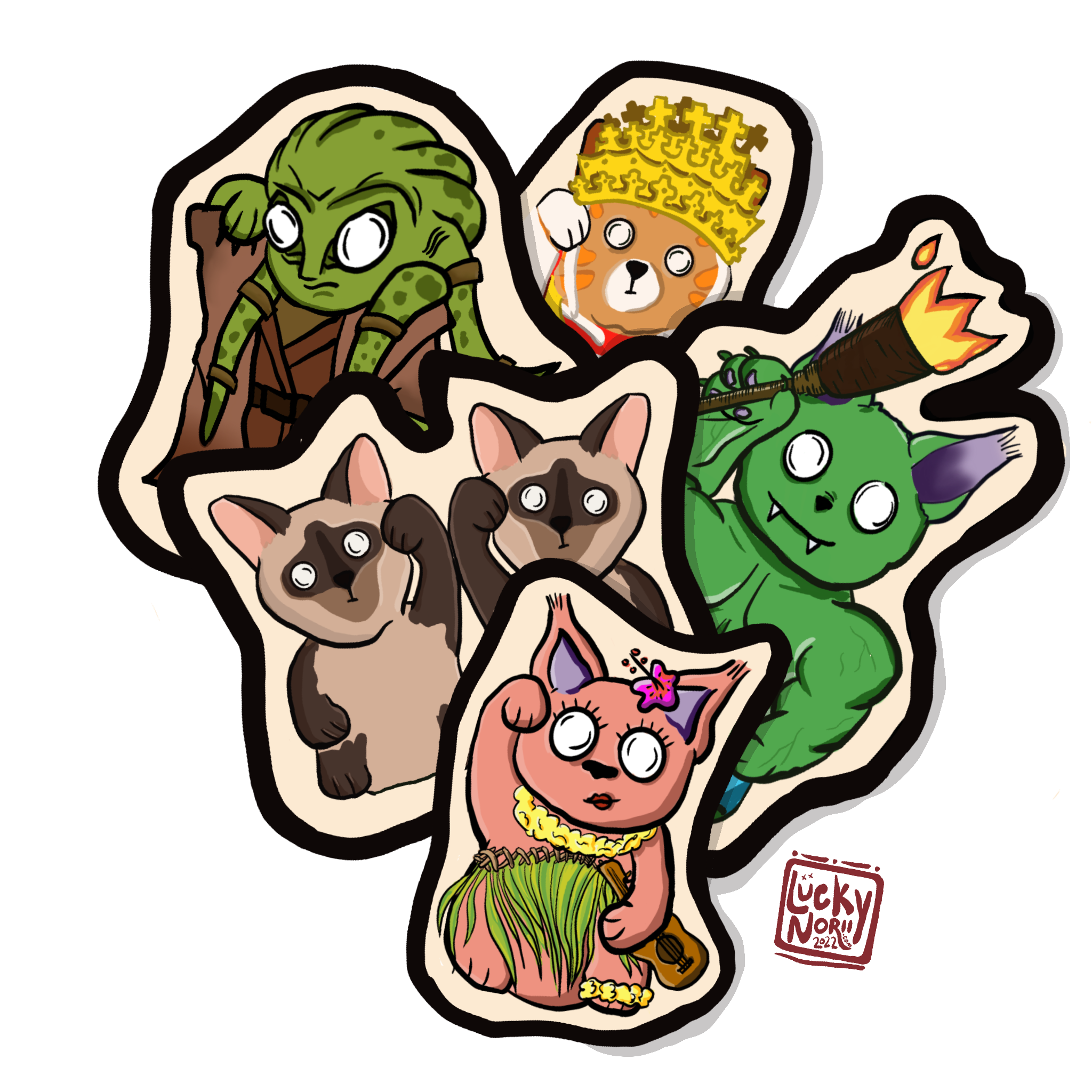 Lucky Neko sticker pack