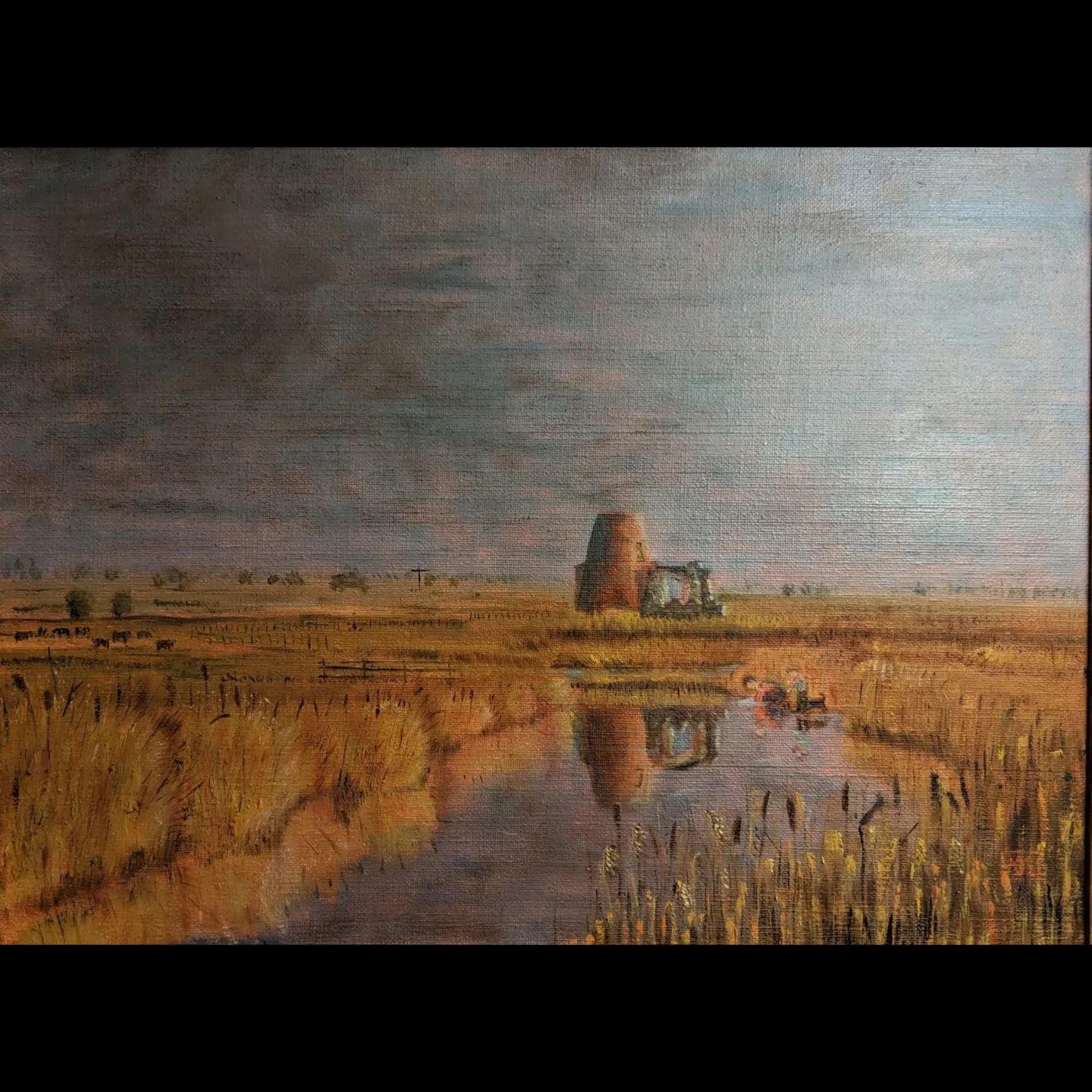 &quot;Late Afternoon at St Benet's Abbey&quot;
Oil on canvas
Size: 49 x 36 cm