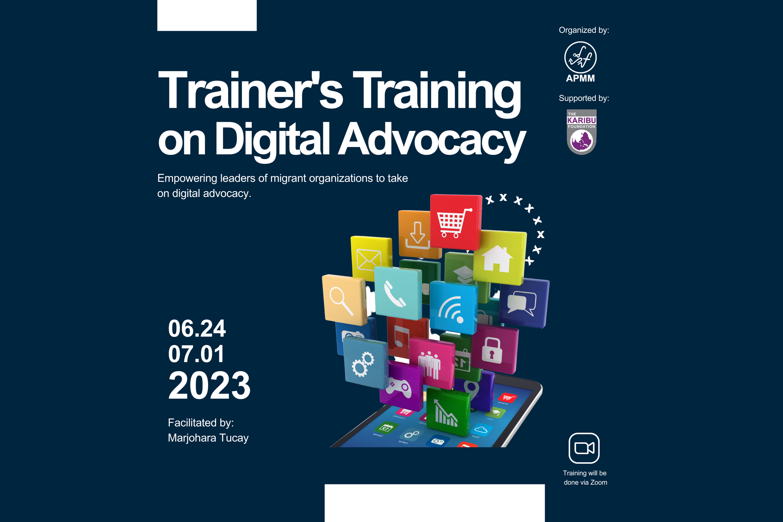 4-days to go! Countdown to the Training of Trainers on Digital Advocacy