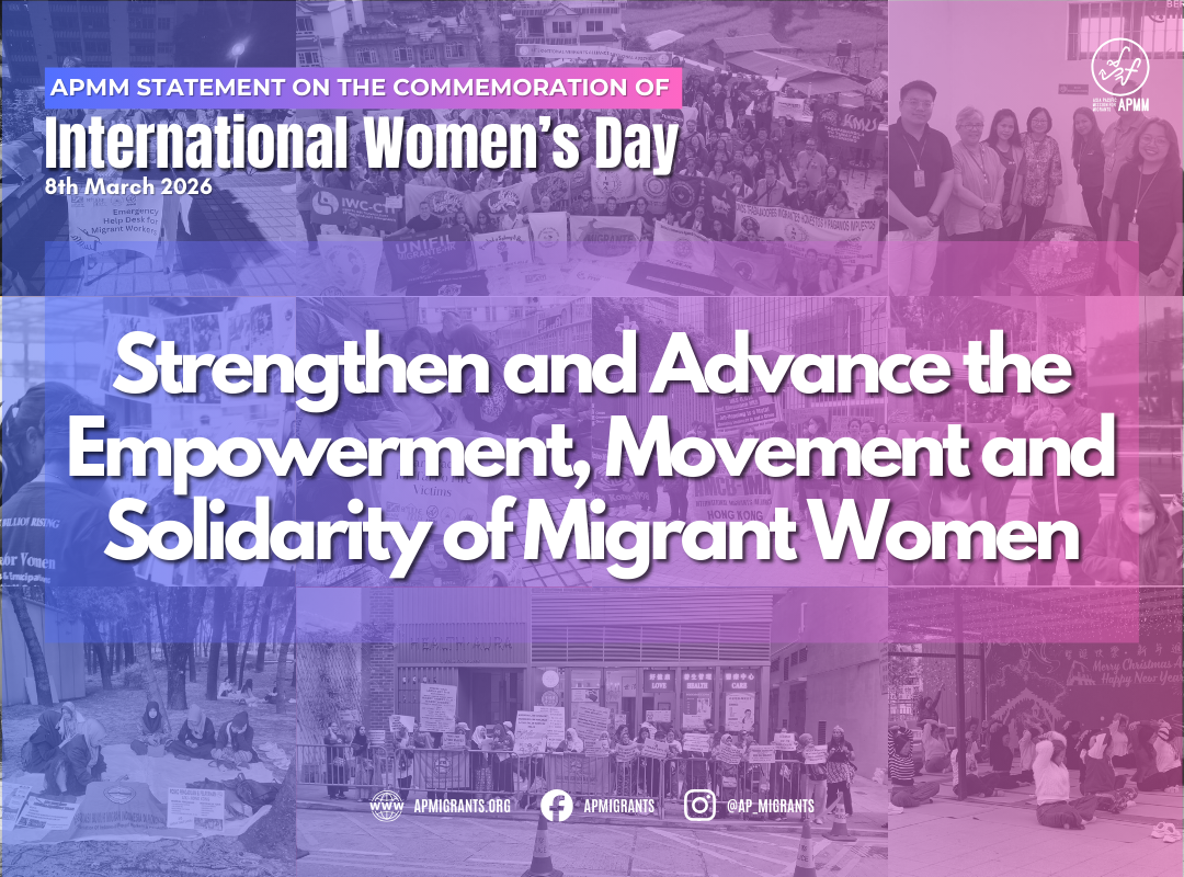 Strengthen and Advance the Empowerment, Movement and Solidarity of Migrant Women