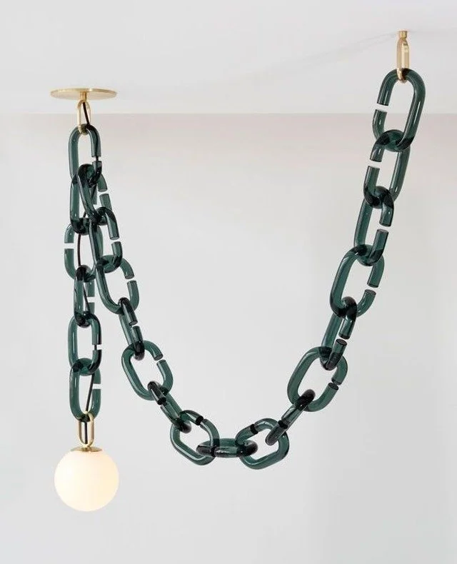 Lighting is the jewellery of the home. Just as a necklace can transform an outfit, the right pendant can redefine a room.⁠
⁠
The Zara Hanging Chain by Elenorra is bold yet playful, dramatic yet refined. It&rsquo;s a sculptural statement that doesn&rs