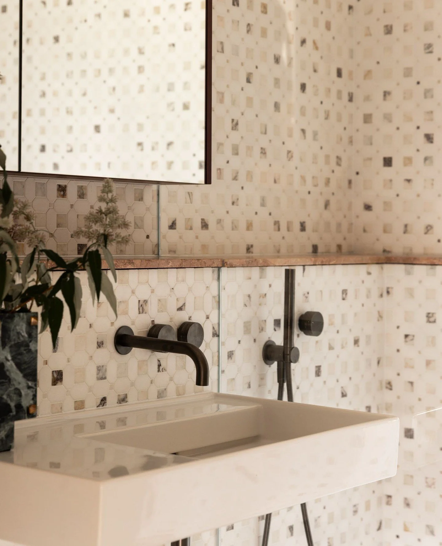 Materiality is where the magic happens.⁠
⁠
Every surface in Home Forbes was chosen to evoke emotion &mdash; the tactile coolness of marble, the matte softness of painted joinery, the depth of bronze tapware. Together, they form a composition of contr