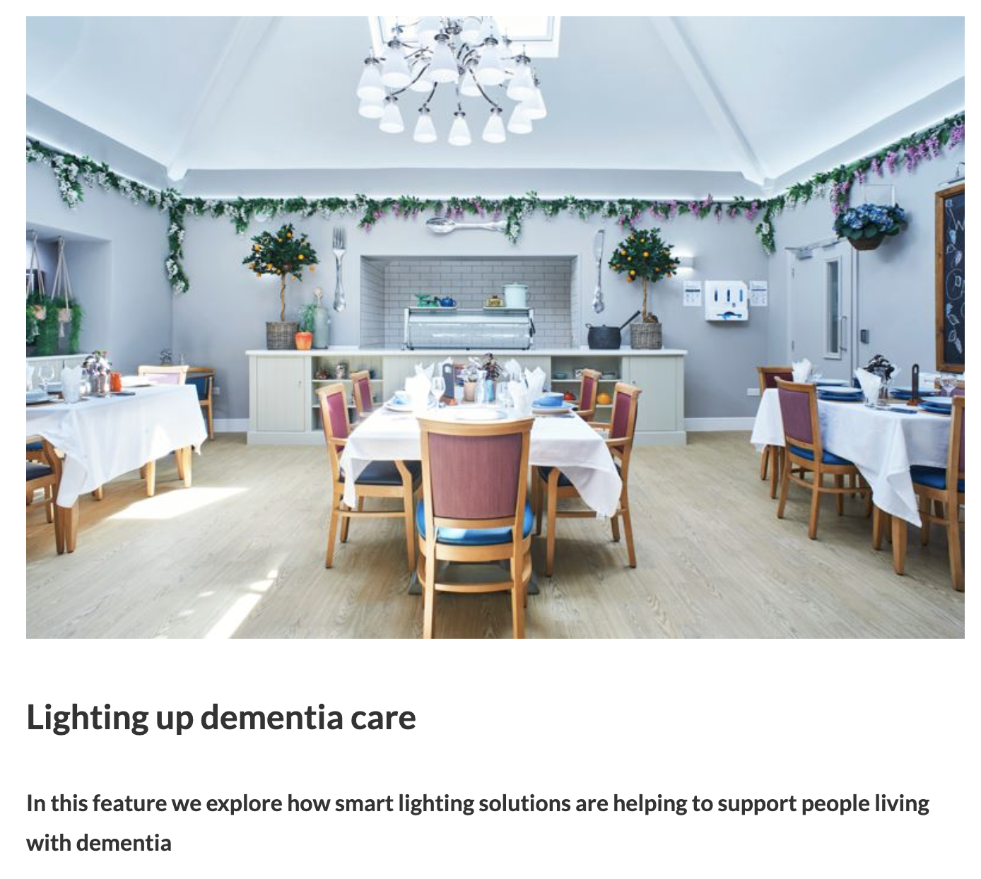 Lighting up dementia care Circadacare