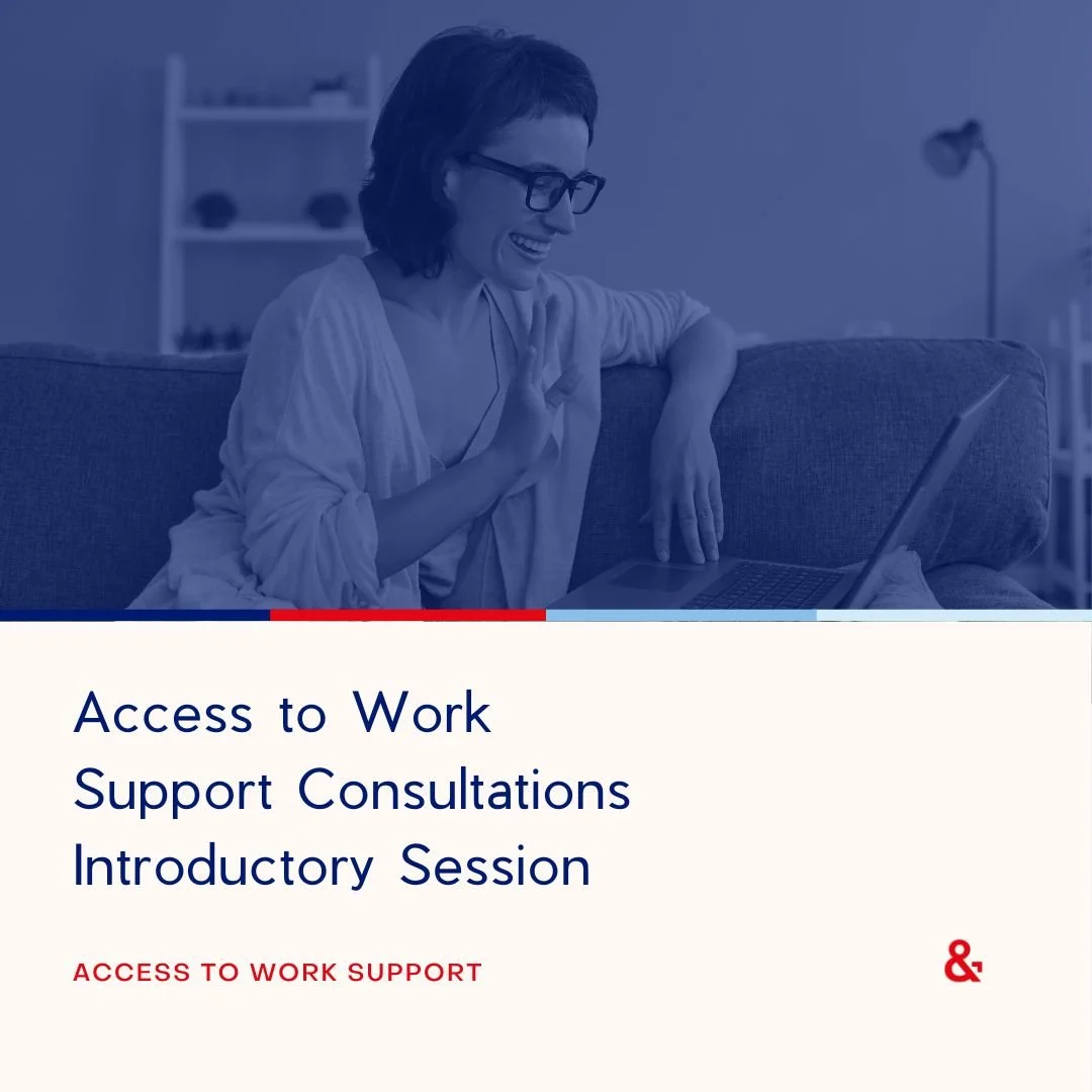 A woman sat on a sofa waving at her laptop