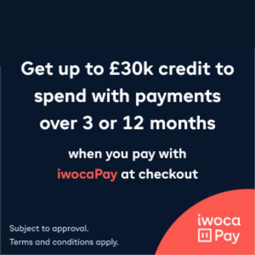 iwocaPay financing option – up to £30,000 credit with 3 or 12 month payment terms