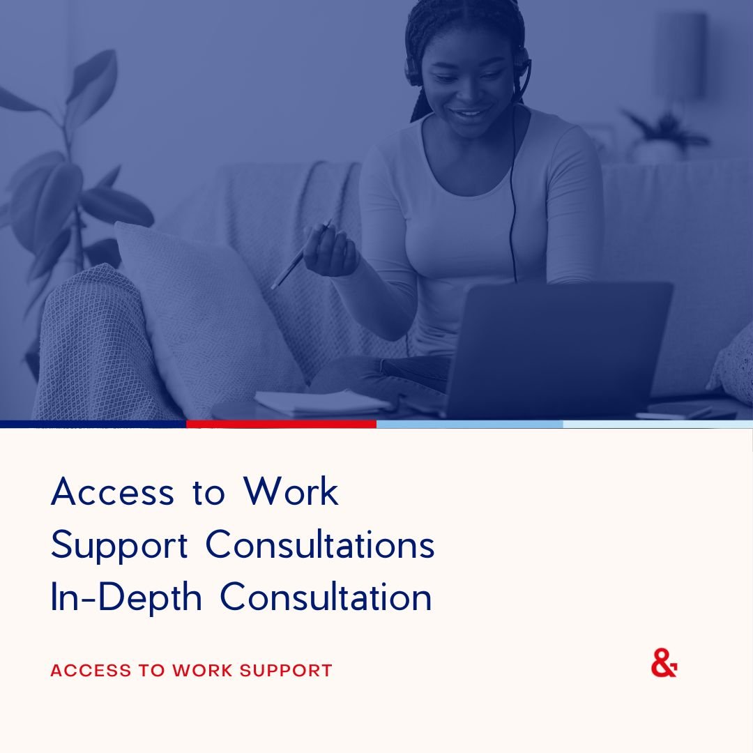 A woman sat on a sofa holding a pen looking at her laptop