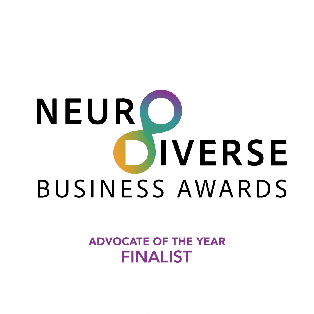 Elizabeth Wright, founder of Admin and More, was nominated as Finalist in the Advocate of the Year category of the Neurodiverse Business Awards 2026