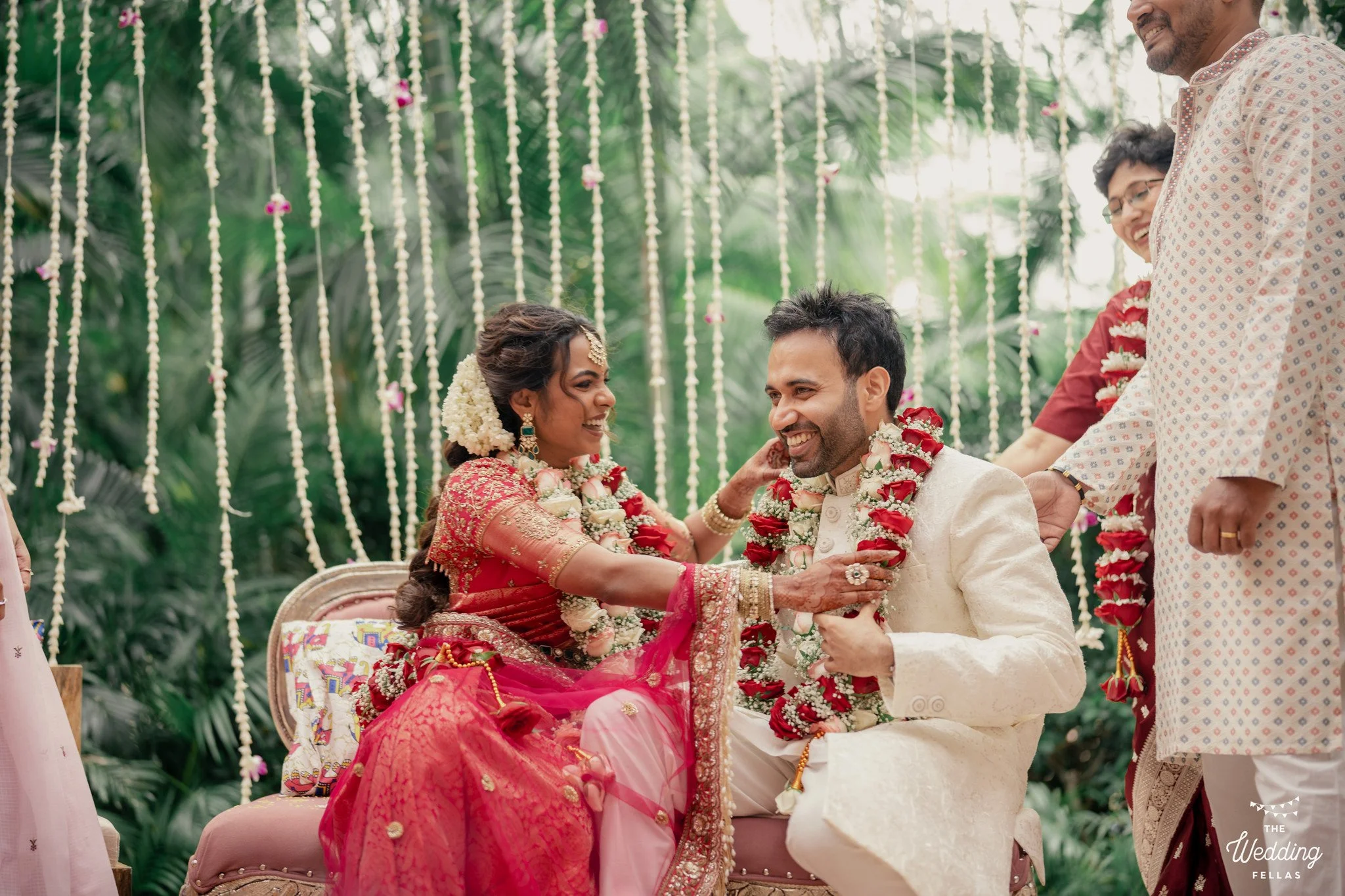 Bride and groom during muhurtham | The Wedding Fellas | Wedding Photographer in Bangalore & Hyderabad