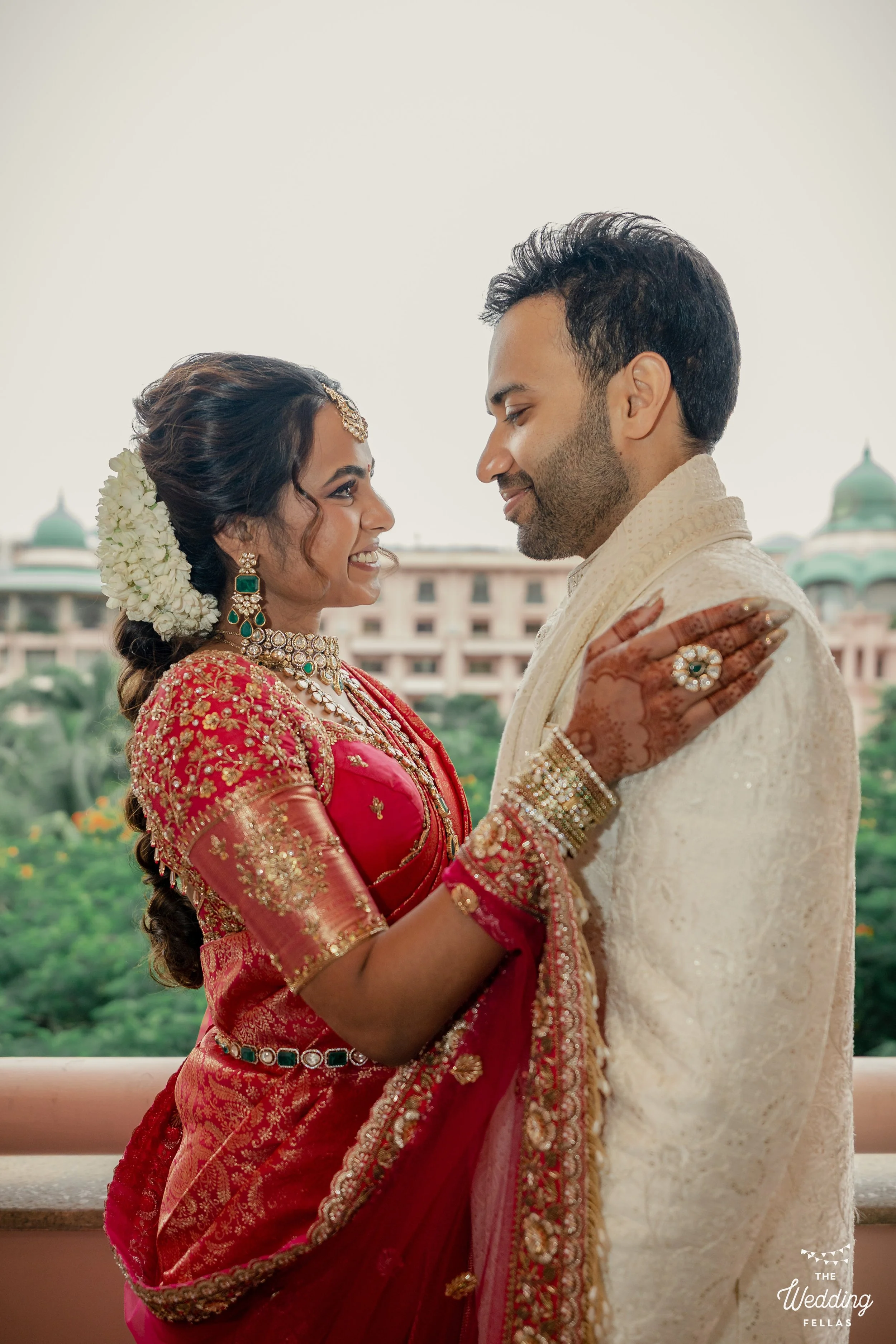 Bride and groom during muhurtham | The Wedding Fellas | Wedding Photographer in Bangalore & Hyderabad