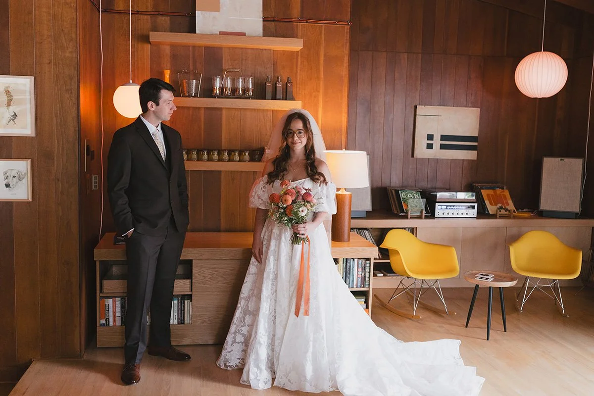 Vintage Wedding Vibes in the Hudson Valley: The Mod House