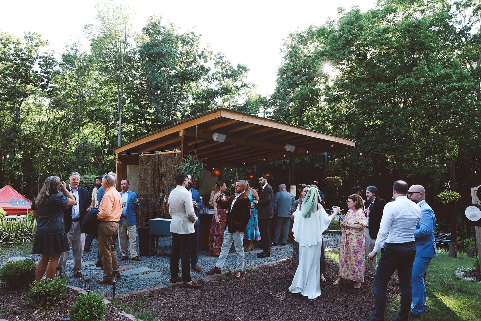 The Mod House lawn cocktail bar