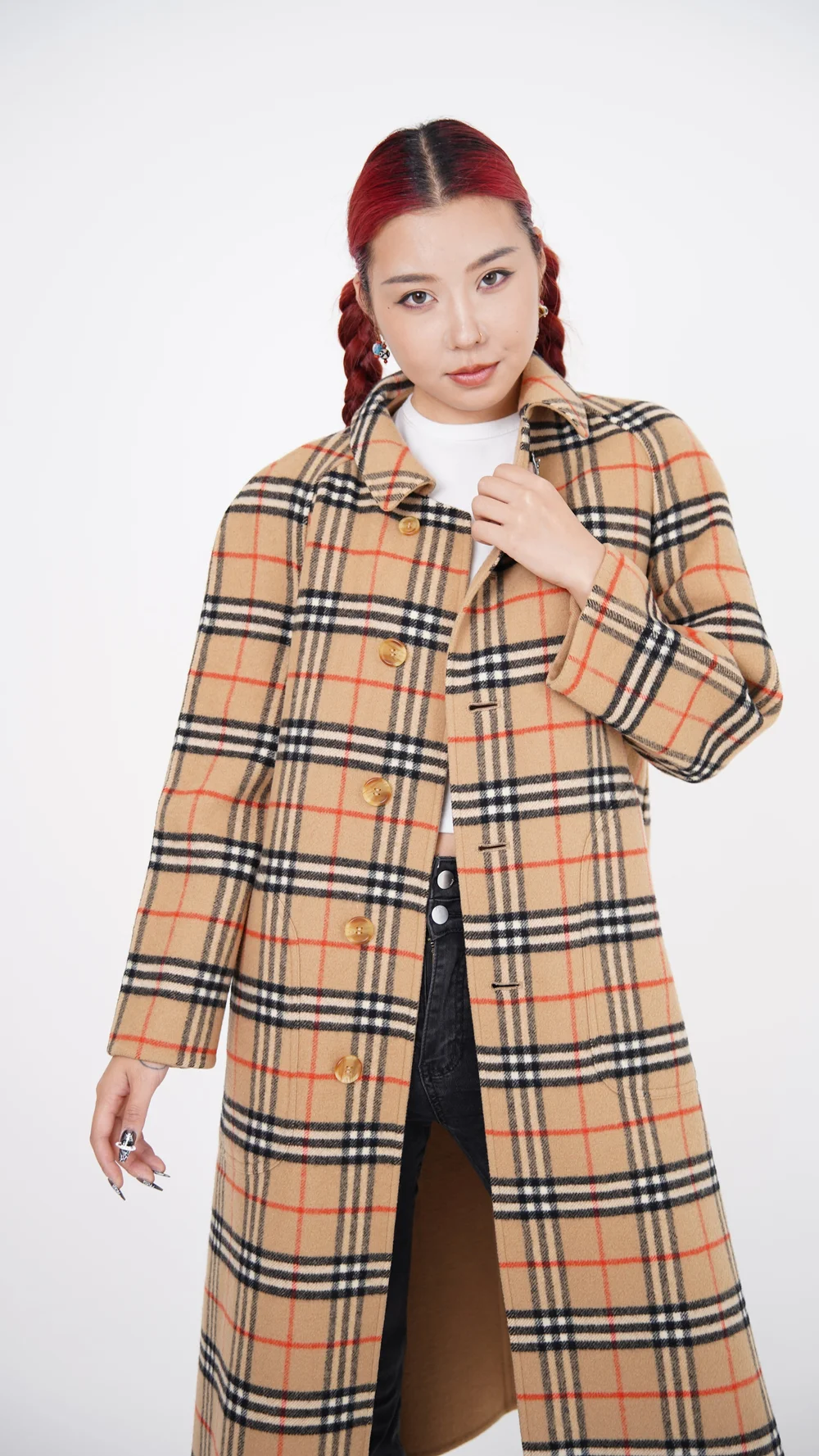 Burberry Reversible Check Wool Coat — Check It Vintage