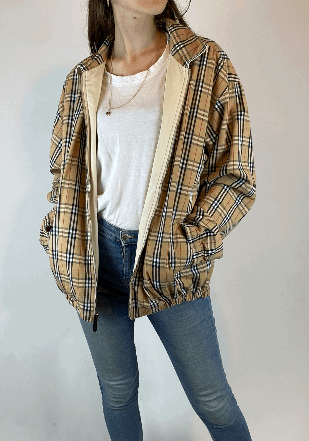 Burberry Unisex Reversible Nova Check Cotton Jacket — Check It Vintage