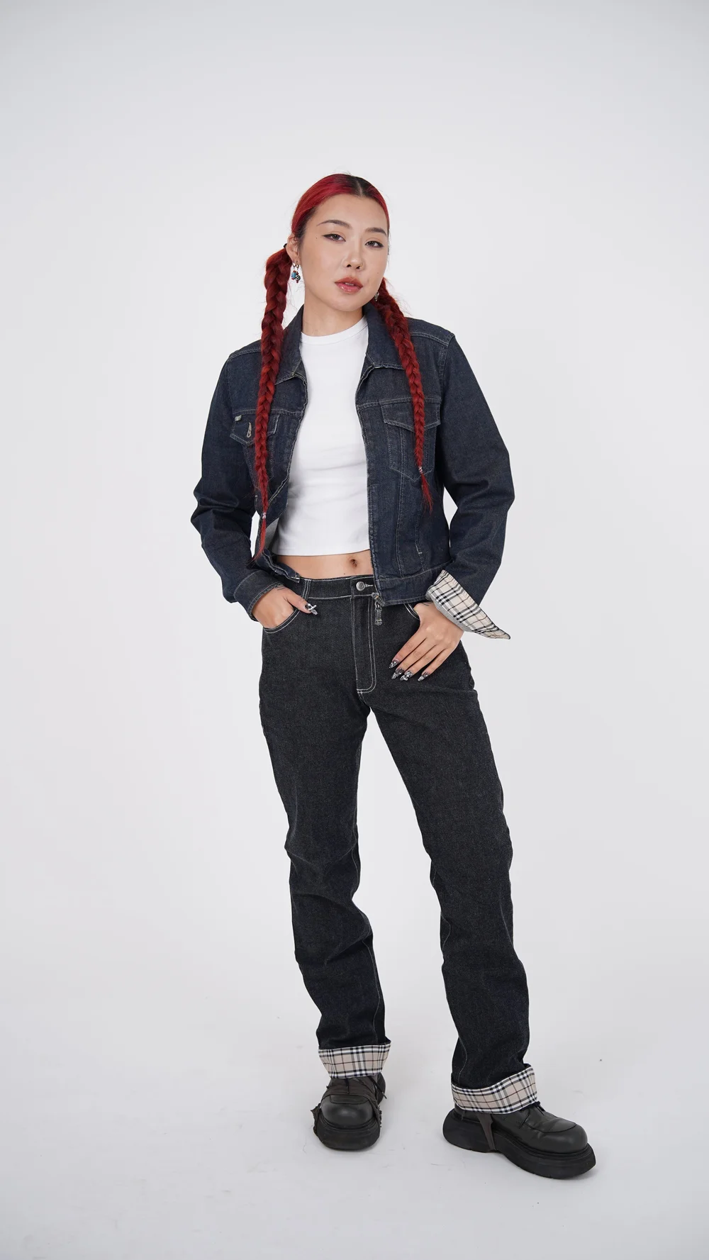 Burberry Dark Denim Jacket — Check It Vintage