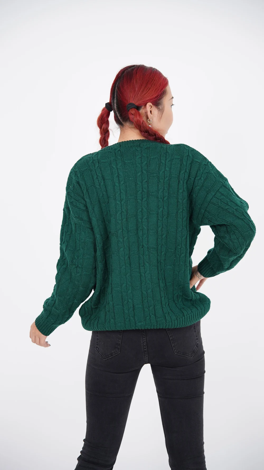 Burberry Green Knit Sweater — Check It Vintage