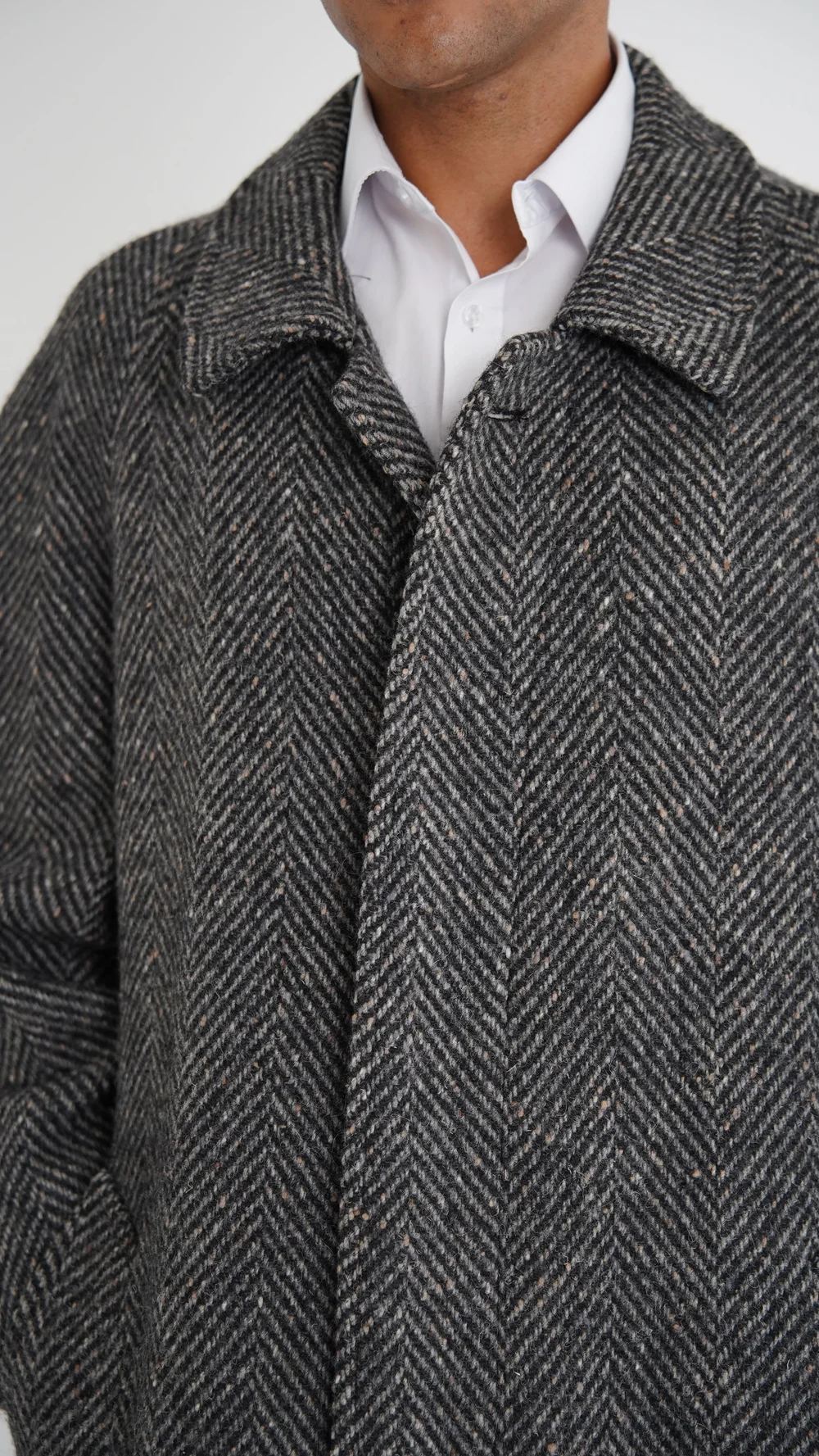 Burberry Grey Tweed Coat — Check It Vintage