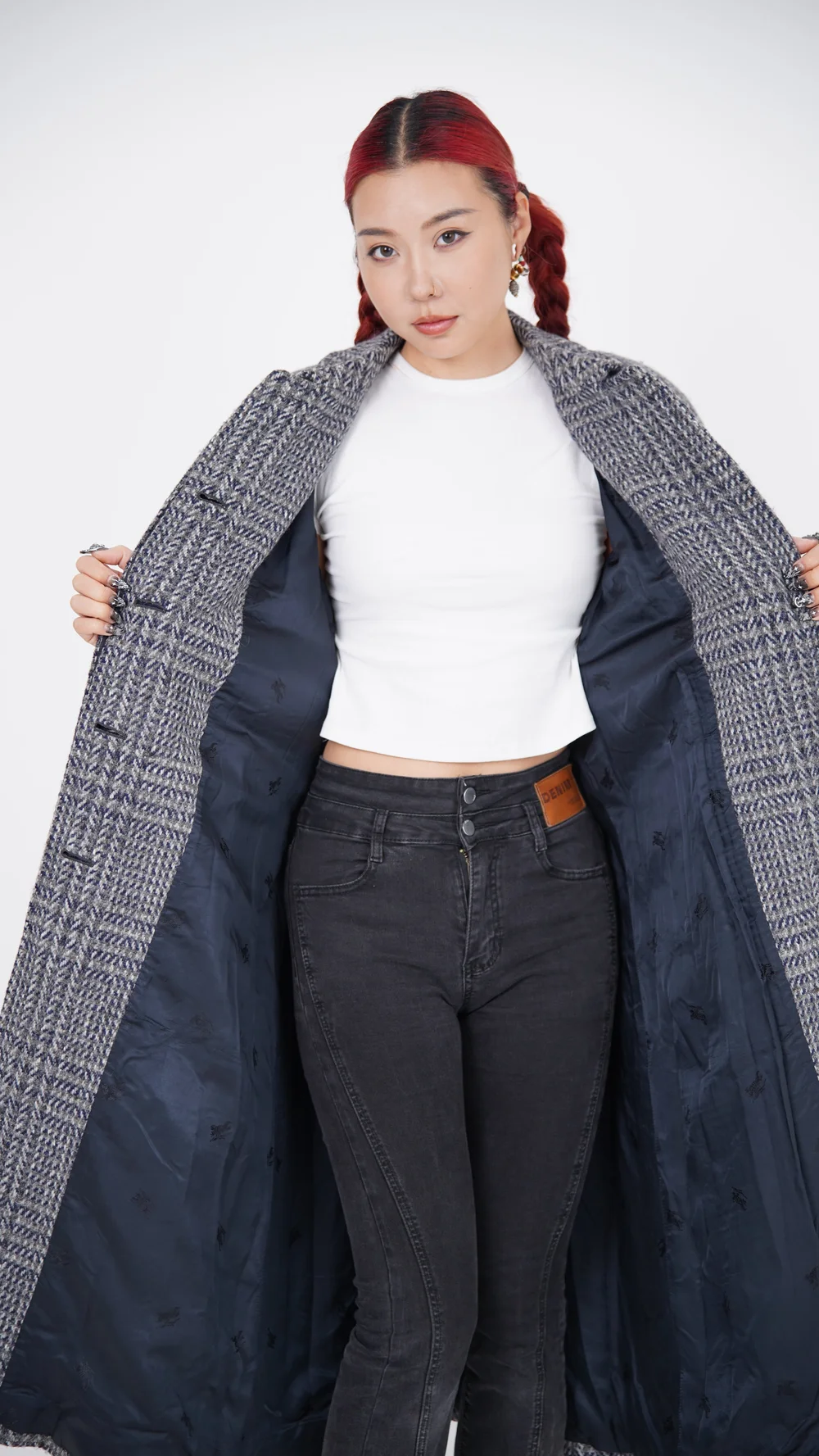 Vintage Burberry Grey Wool Coat — Check It Vintage