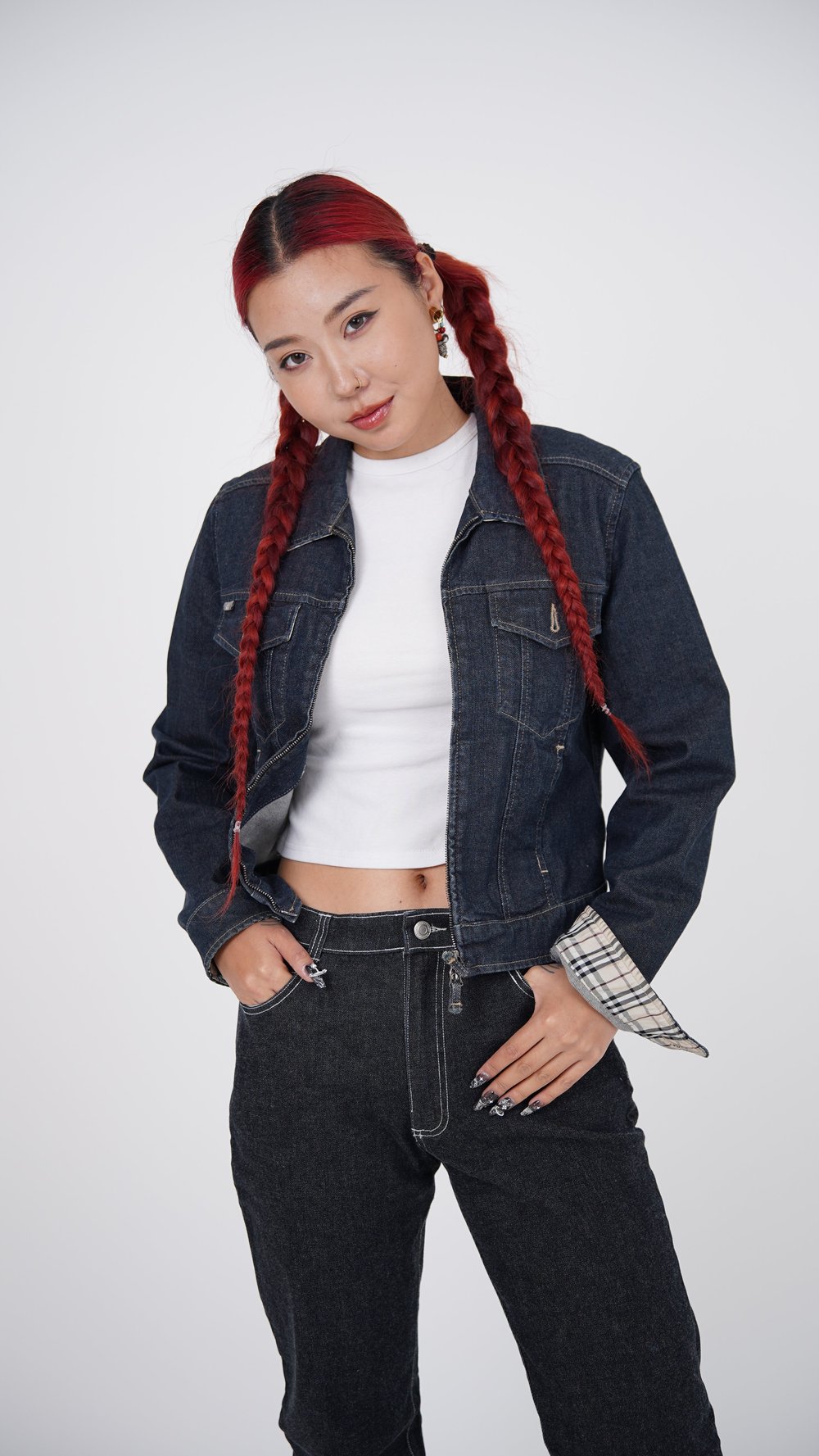 Burberry Dark Denim Jacket — Check It Vintage