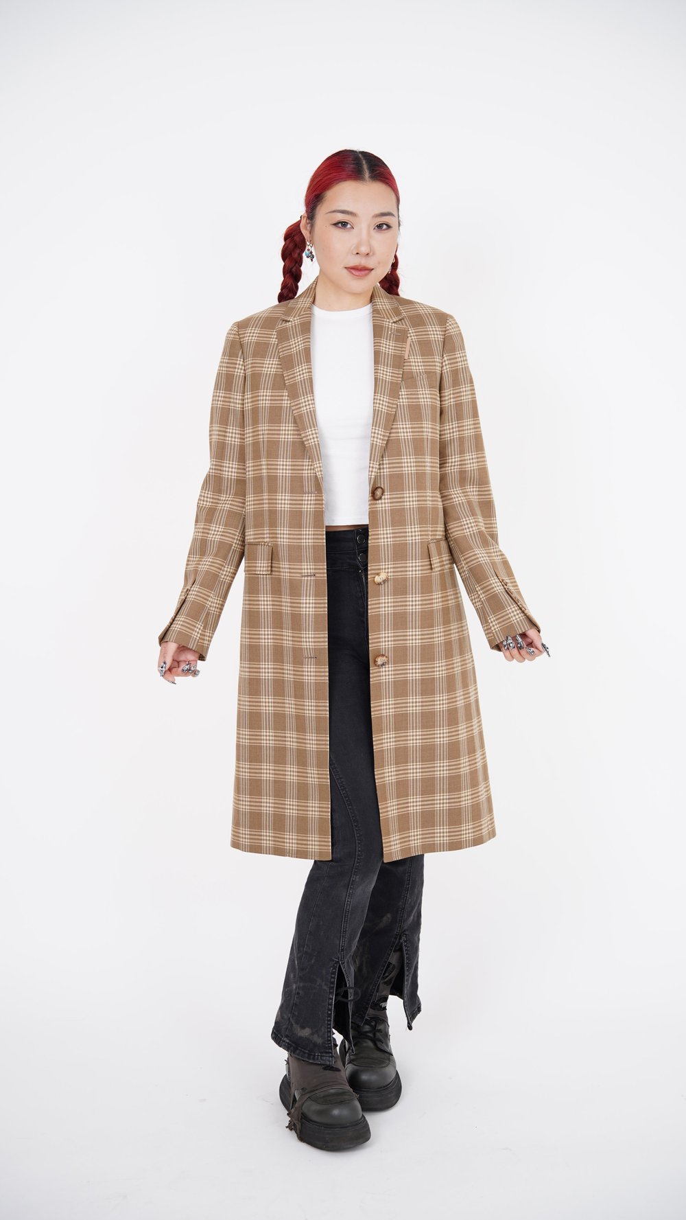 Vintage Burberry Checked Wool Coat — Check It Vintage