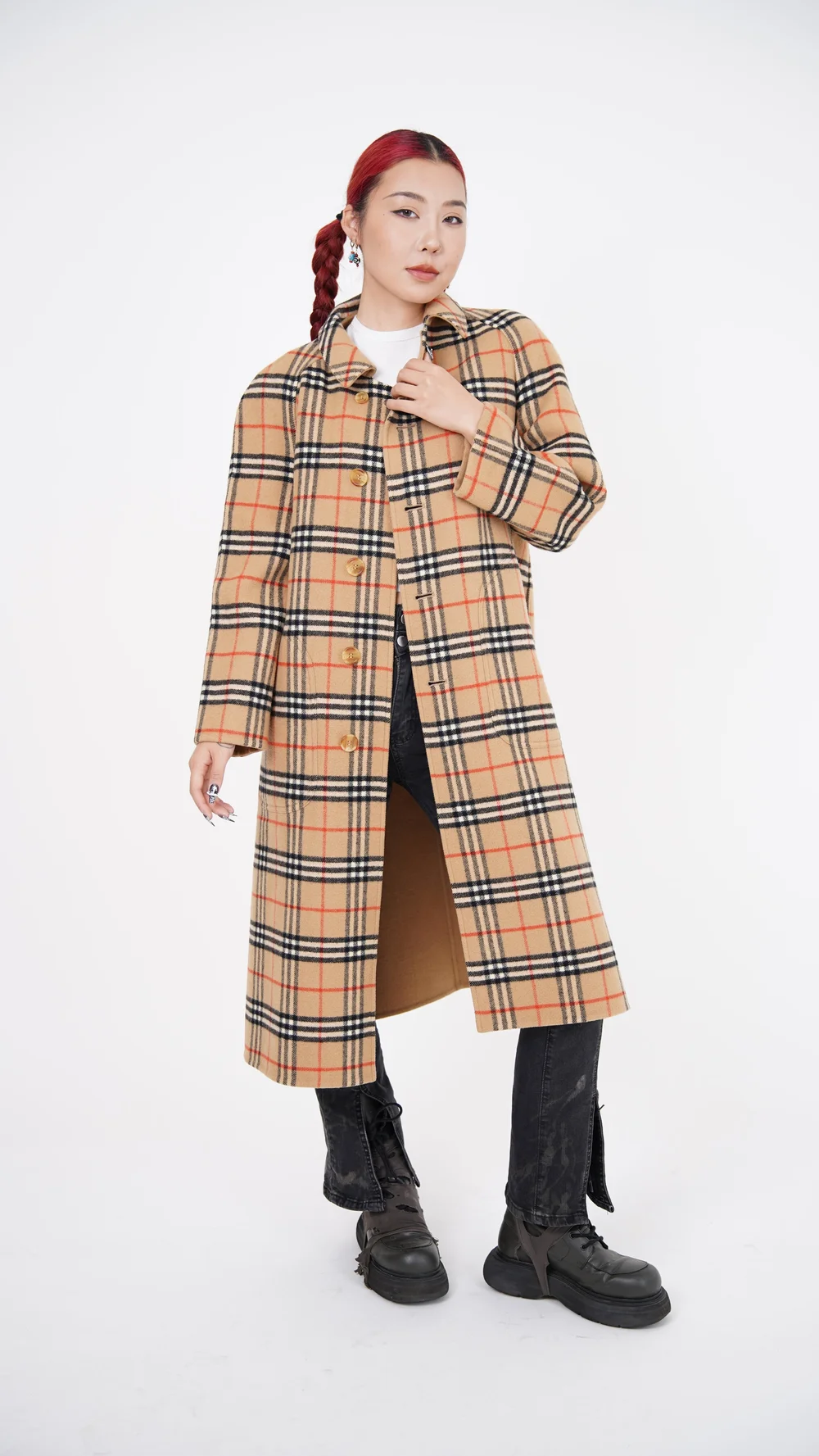 Burberry Reversible Check Wool Coat — Check It Vintage
