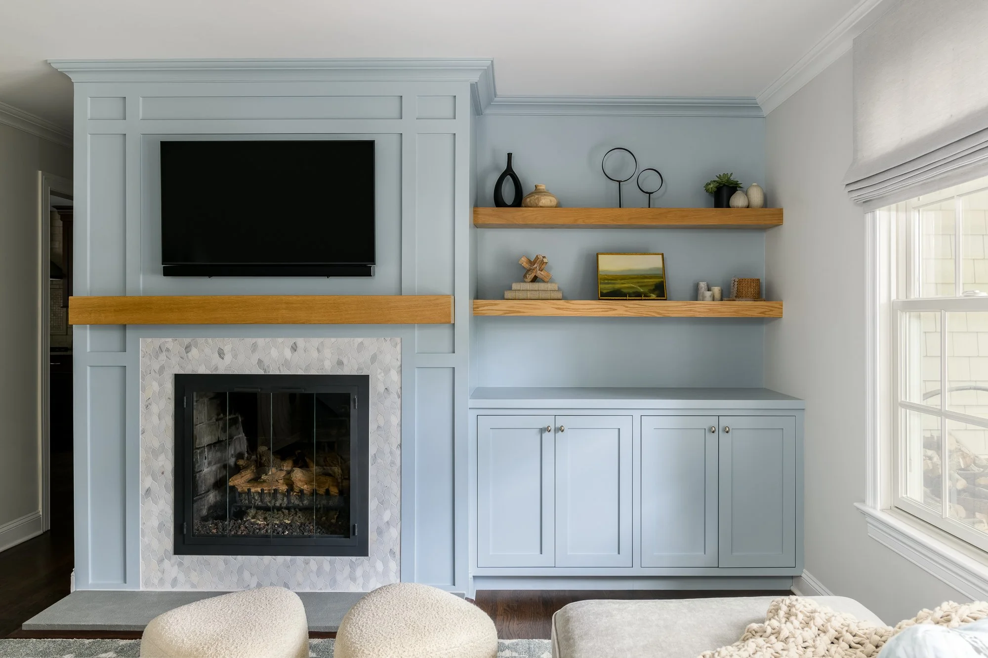 Red Clover Designs | Monmouth County, NJ Interior Designer | Living Room Design & Remodel | Milwork