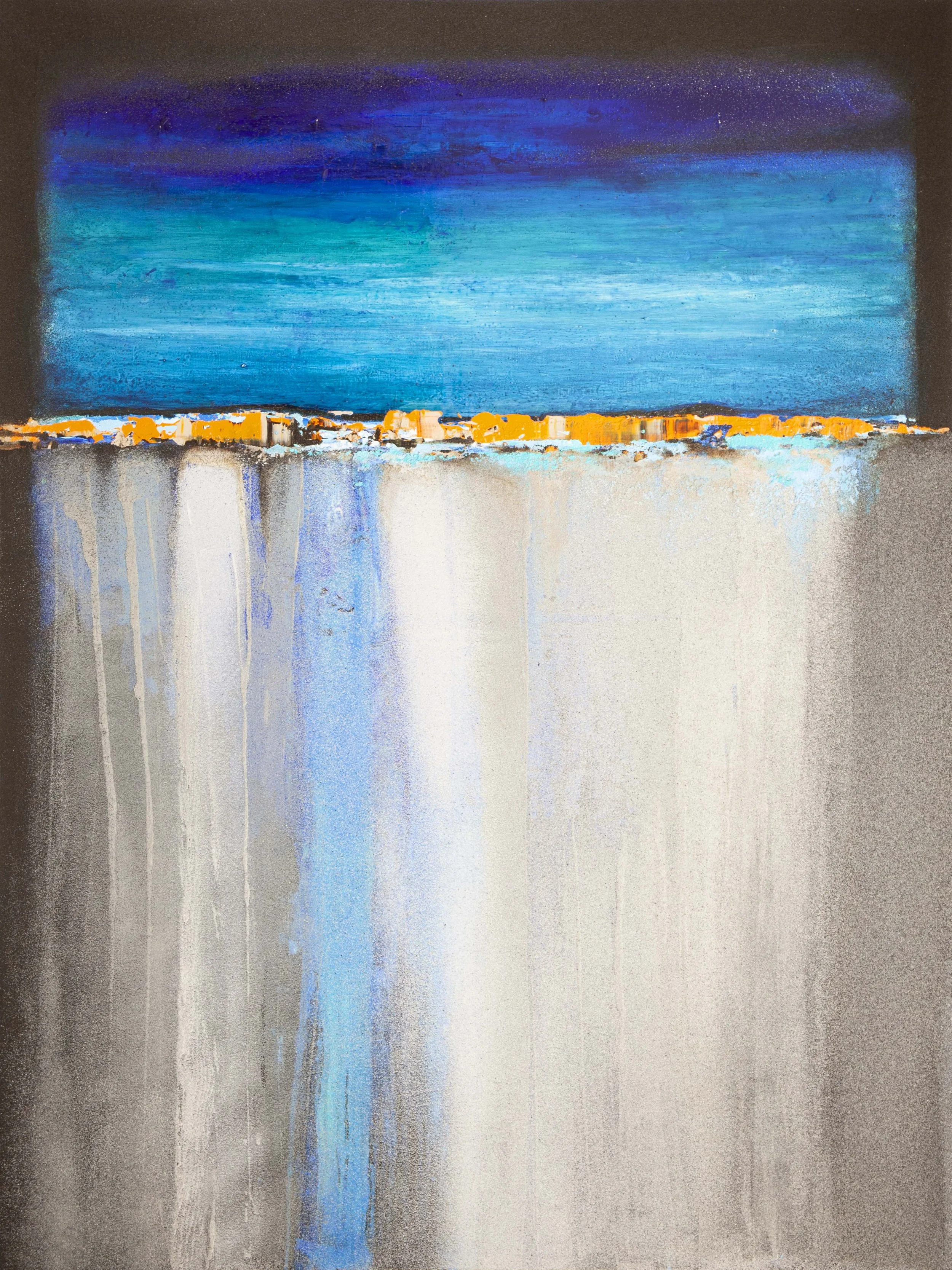 Orange Line, 2020, 145x195, acrylic, volcanic sand on canvas Web.jpg