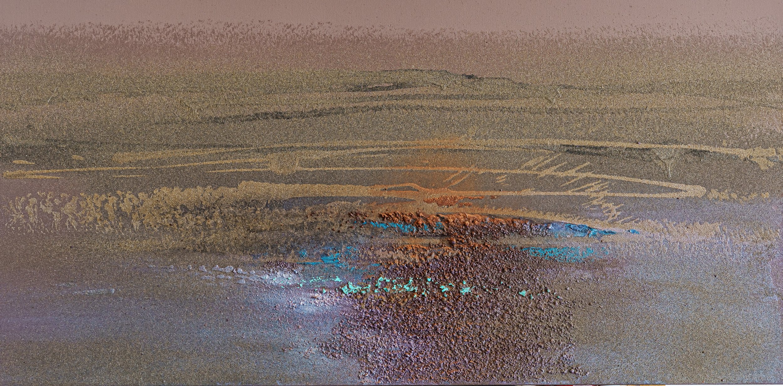 Volcanic Horizon 2022, 120x60, acrylic, volcanic sand on canvas.jpg