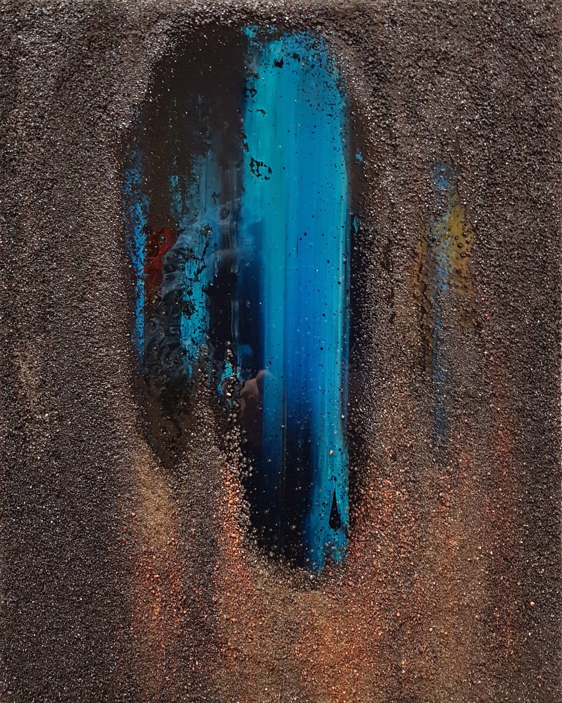 Black&Blue 3, 2020, 33x41, acrylic, volcanic sand on canvas Web.jpg