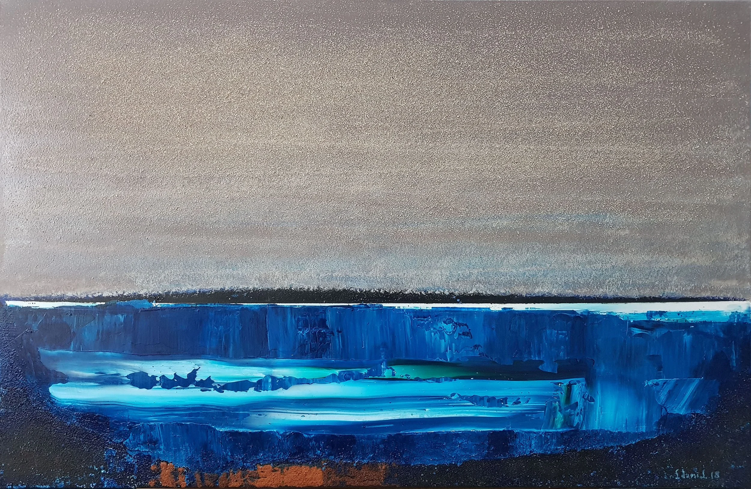 Depth 1, 2018, 100x65, acrylic, volcanic sand on canvas, dibond Web.jpg