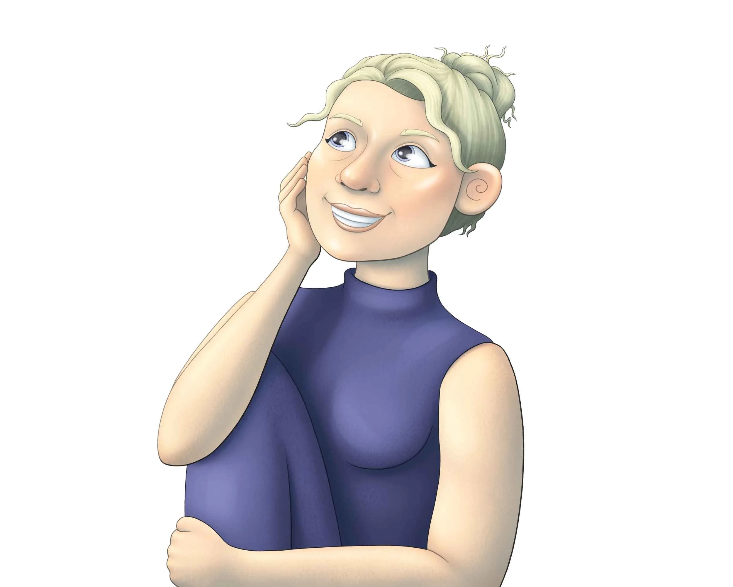 a professional illustrative representation of Caroline Pearce, by Joely Maria Illustrations 